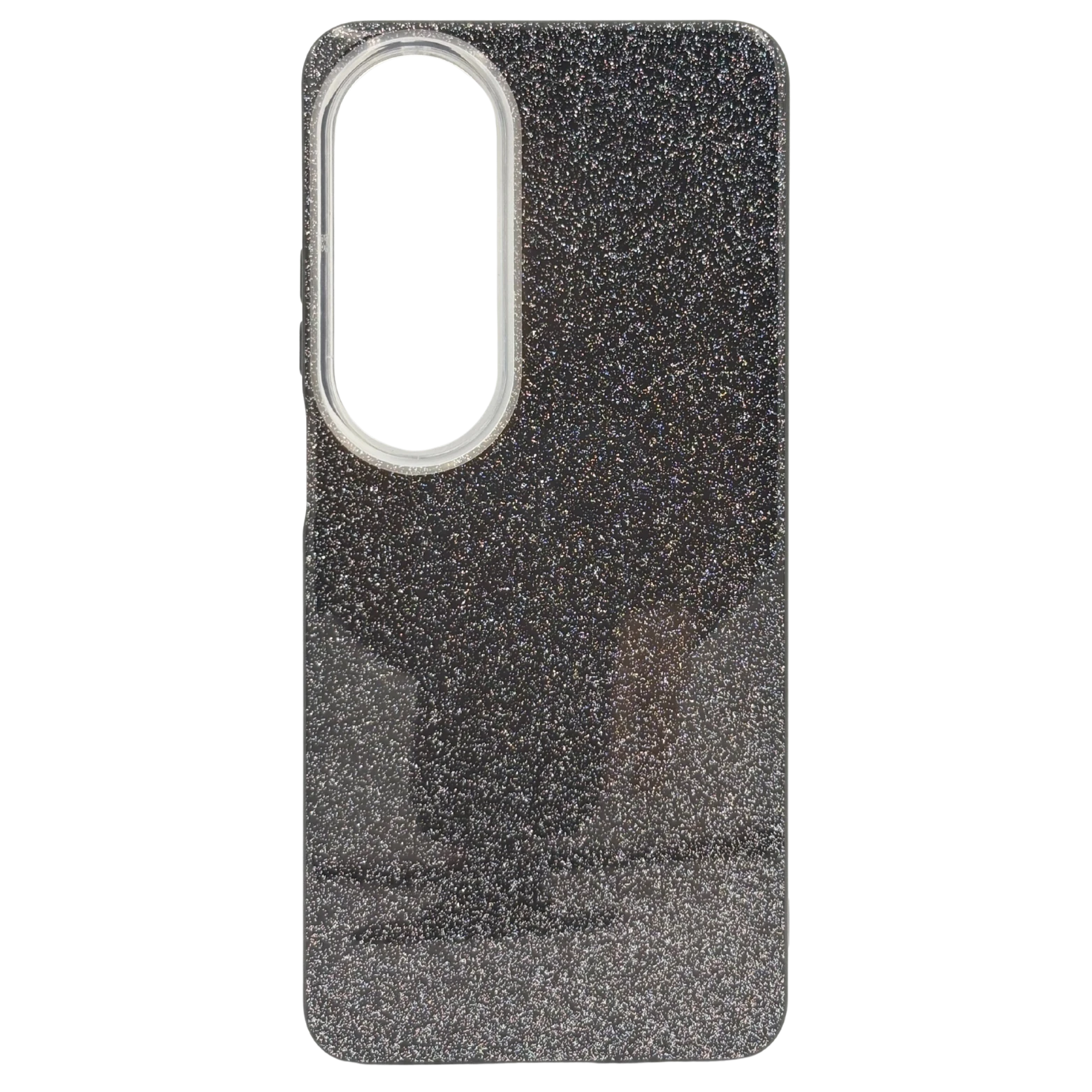 Oppo Uyumlu - Candy Simli Kılıf – Parlak Simli Tasarım - Siyah