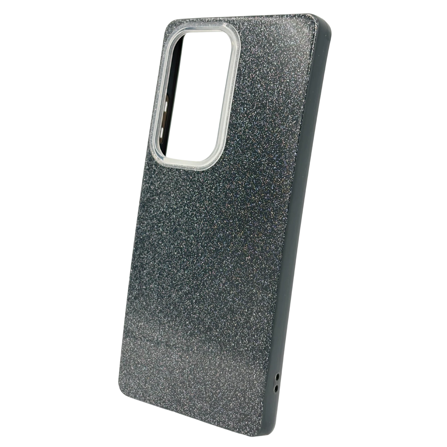 Samsung Uyumlu - Candy Simli Kılıf – Parlak Simli Tasarım - Siyah