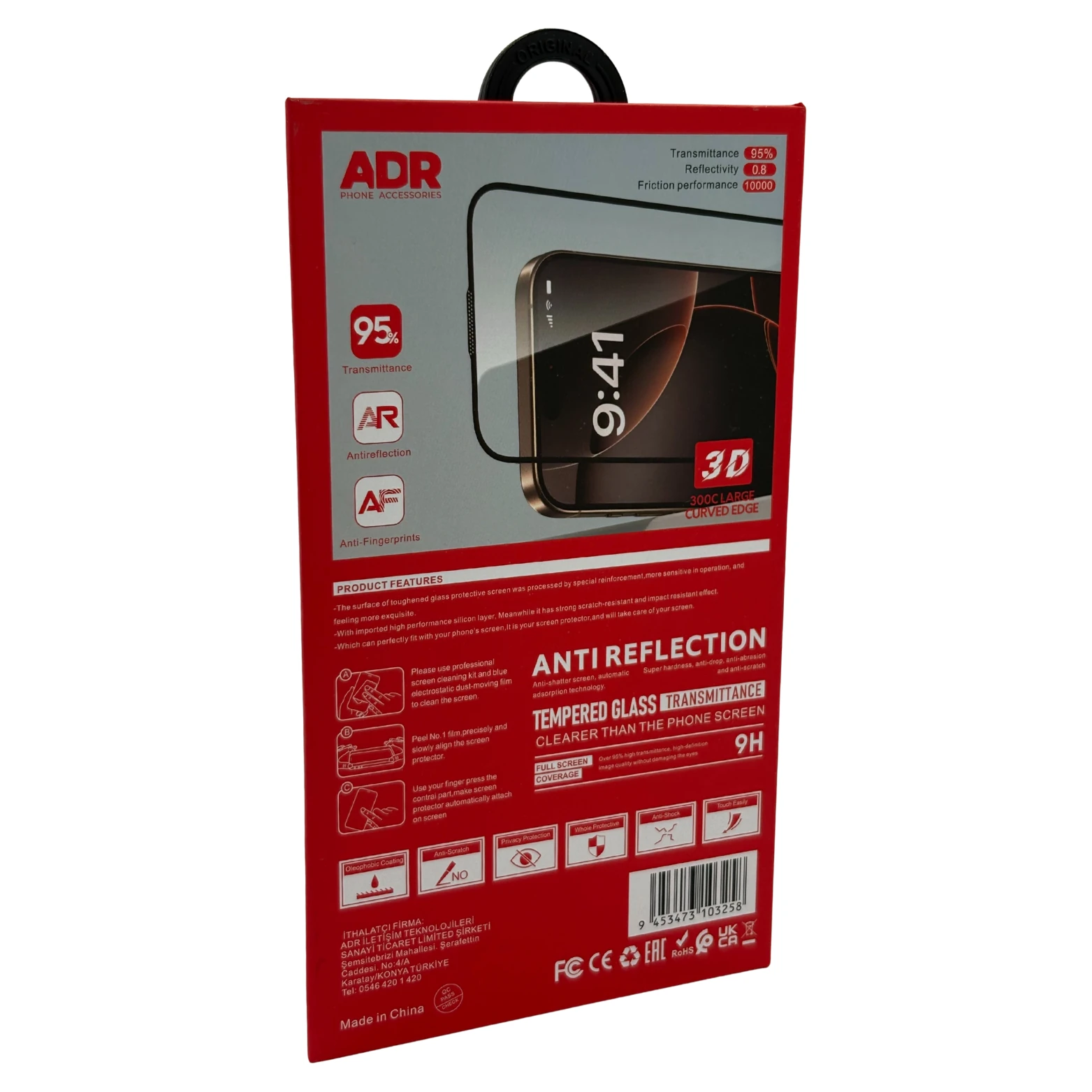 iPhone Uyumlu | 300C Parlak HD Premium Ekran Koruyucu