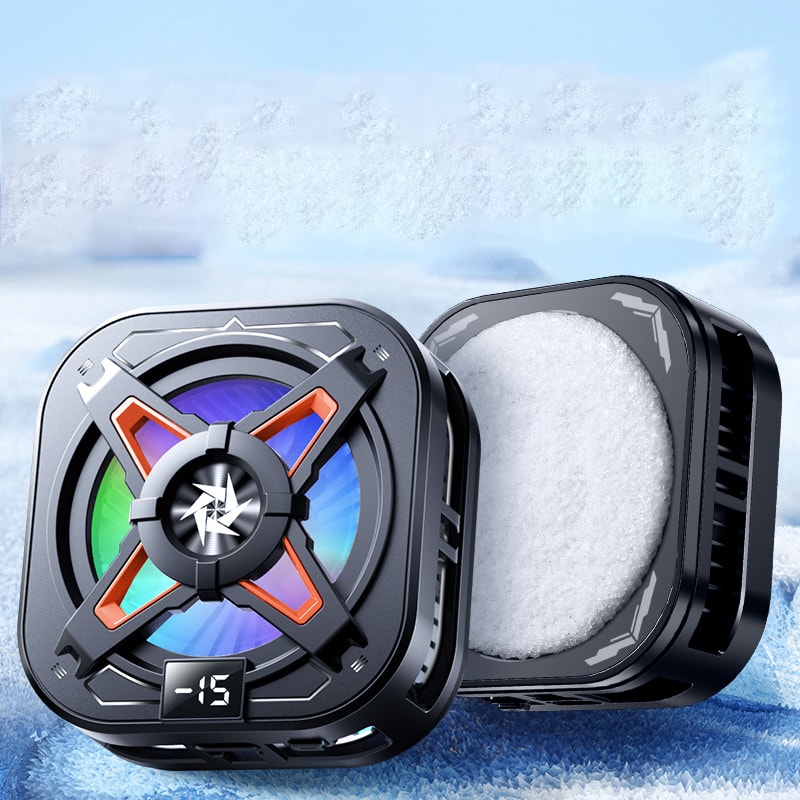 P2 ICE Turbo Mobil Oyun Soğutucu – -15°C Termoelektrik Hızlı Soğutma, RGB Işıklı, Sessiz Fanlı Telefon Soğutucu