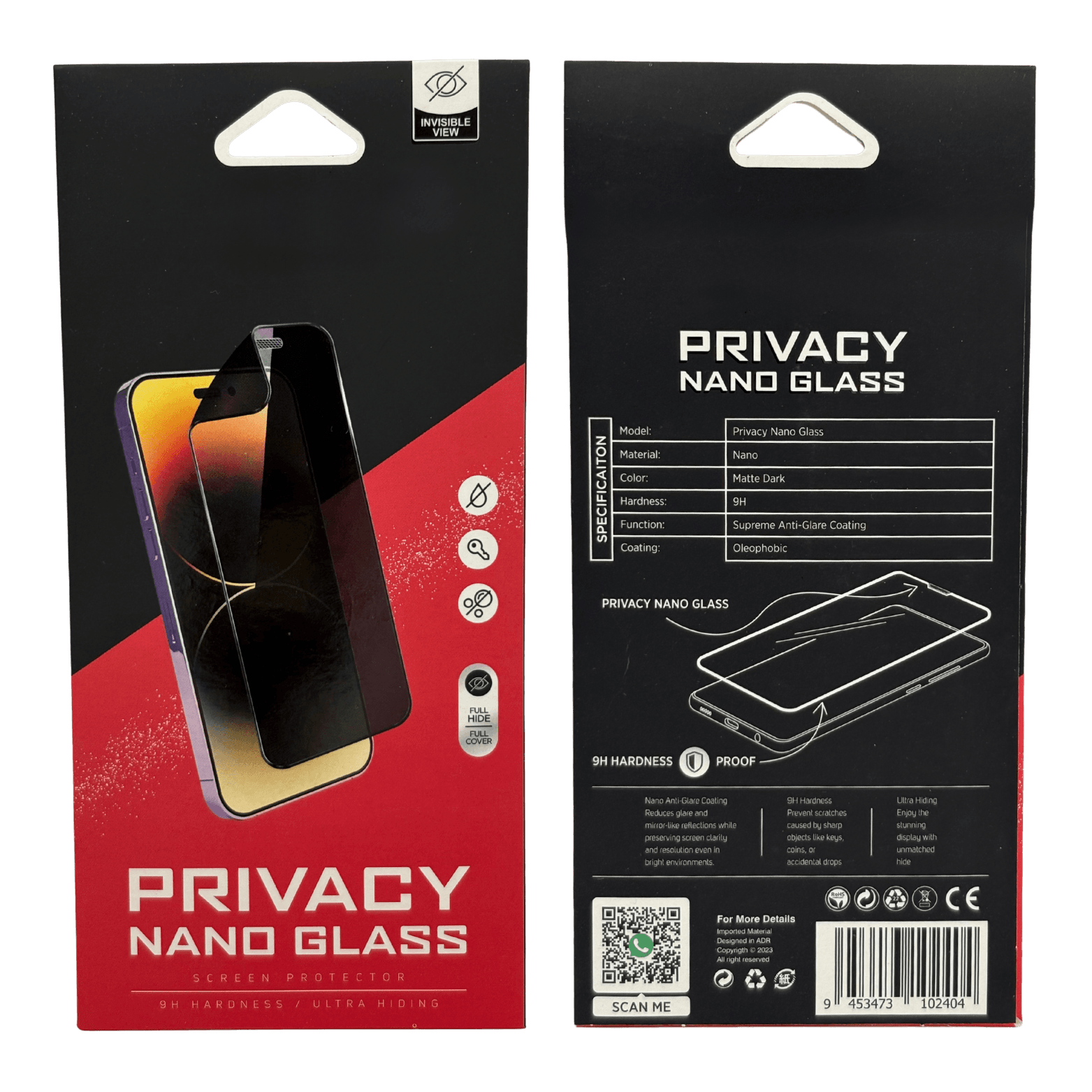 Hayalet(Privacy) Nano Ekran Koruyucu Kırılmaz Cam