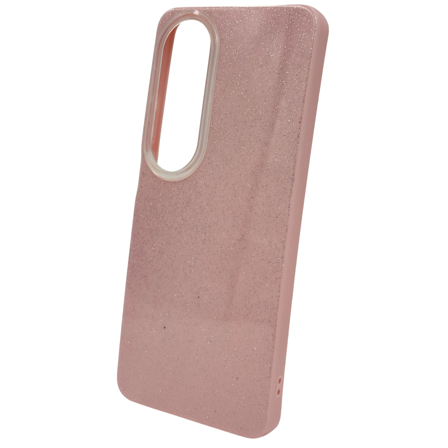 Oppo Uyumlu - Candy Simli Kılıf – Parlak Simli Tasarım - Pembe