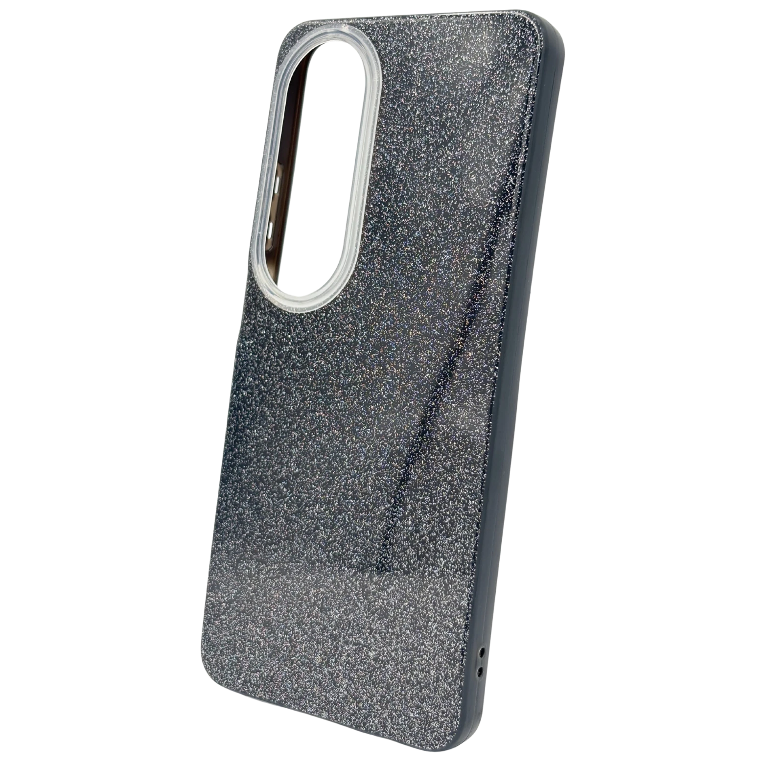 Oppo Uyumlu - Candy Simli Kılıf – Parlak Simli Tasarım - Siyah