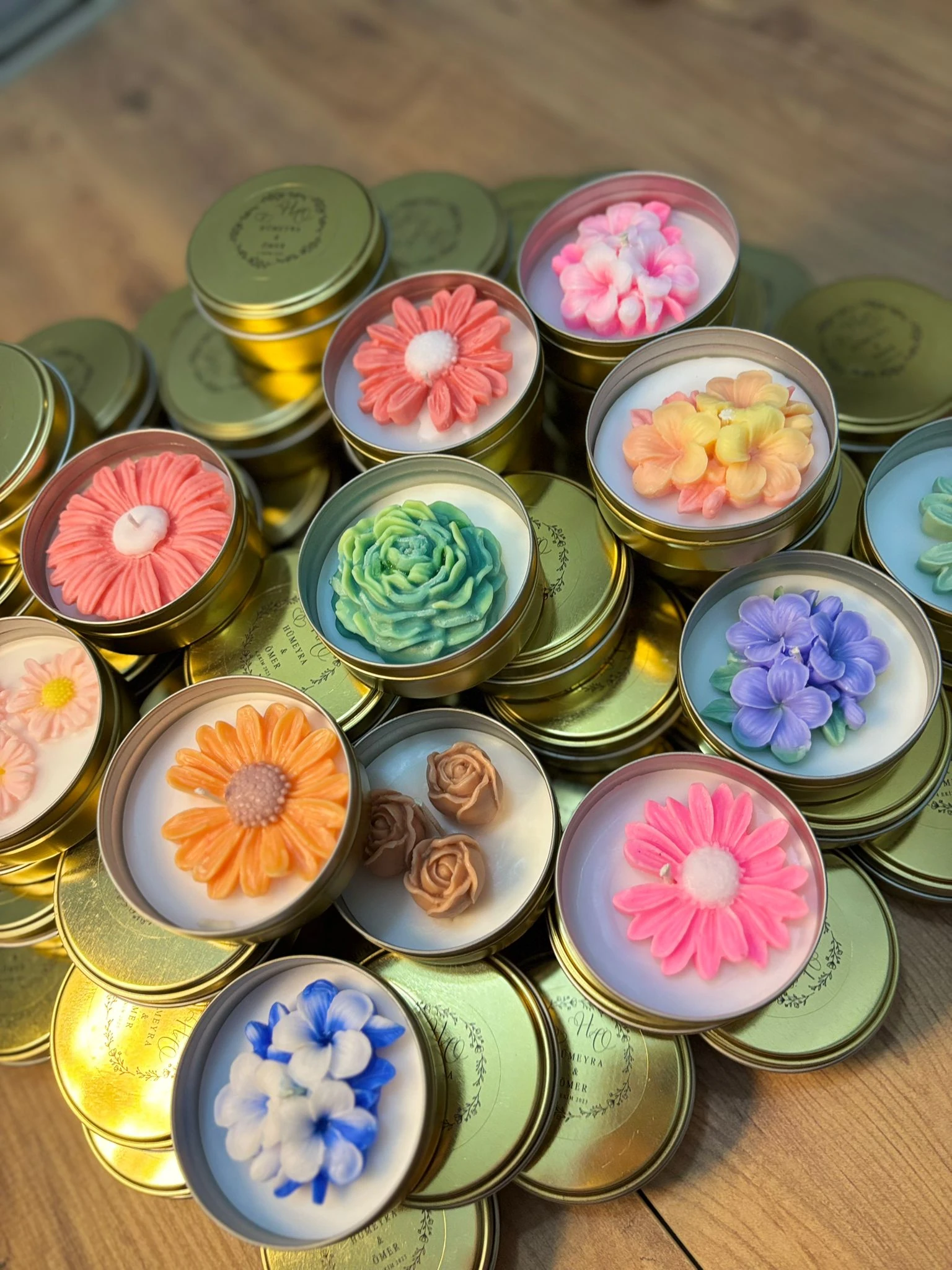 Hediyelik Metal Kutu Kokulu Mum