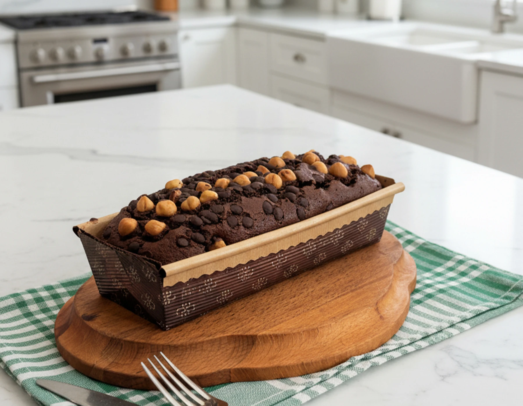 Çikolatalı Fındıklı Baton Kek