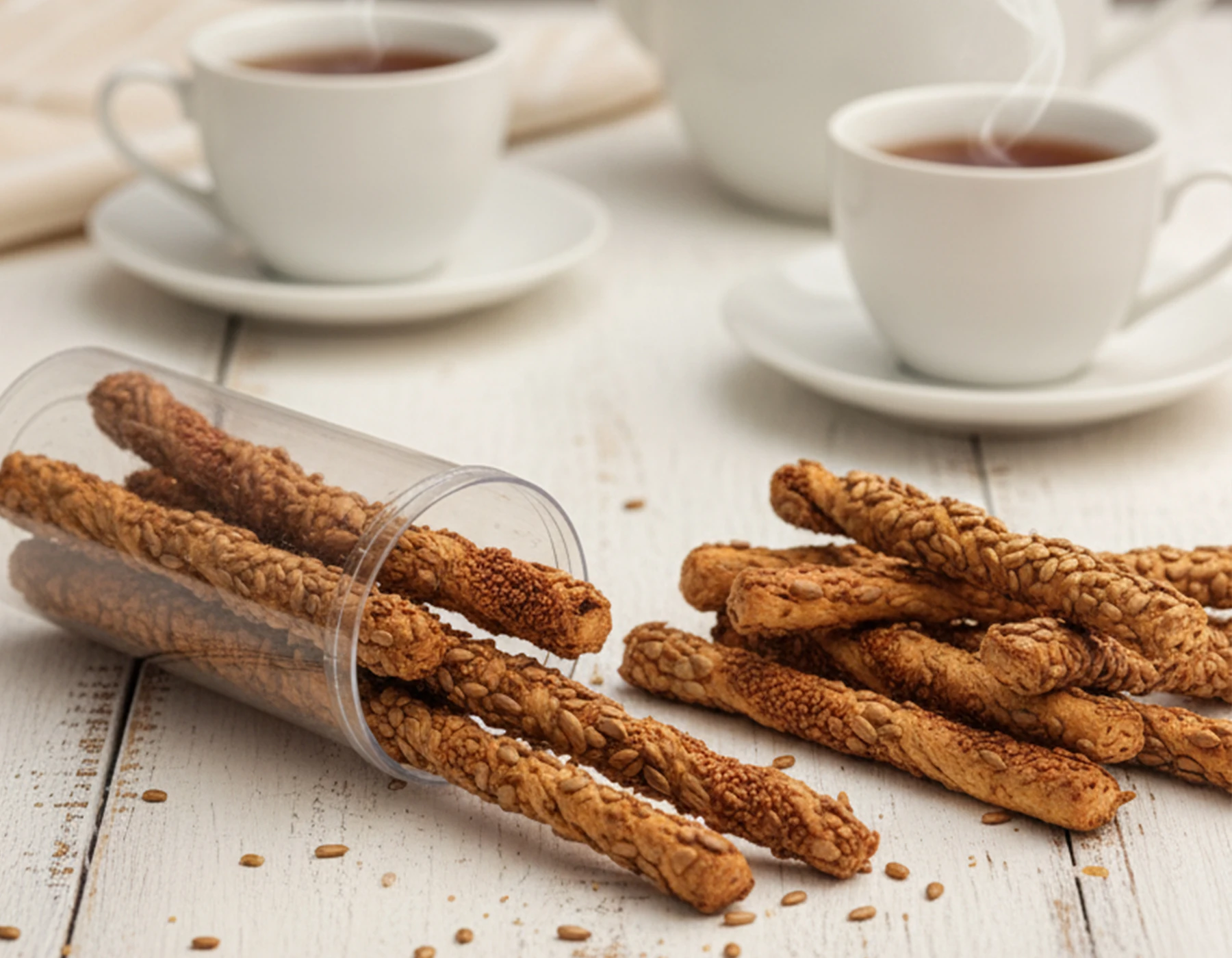 Çekirdekli Susamlı Kıvrım Çubuk