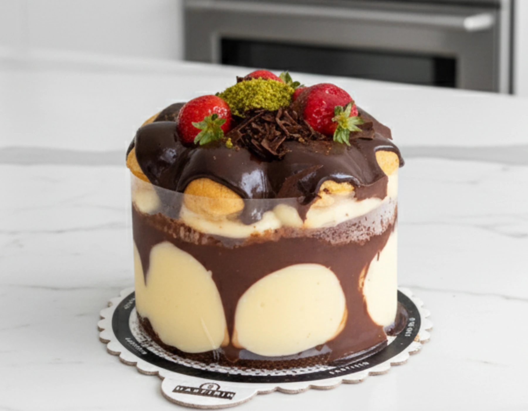 Profiterol Çilekli Pasta