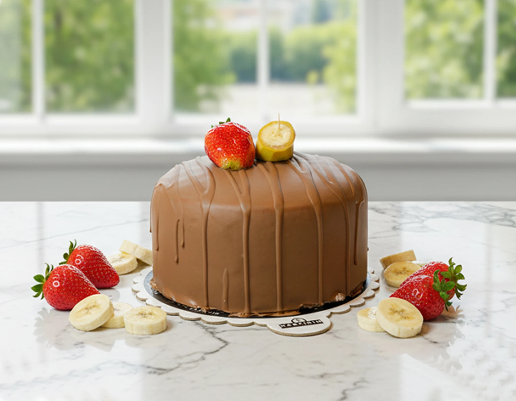 Çilekli Muz Çikolatalı Pasta