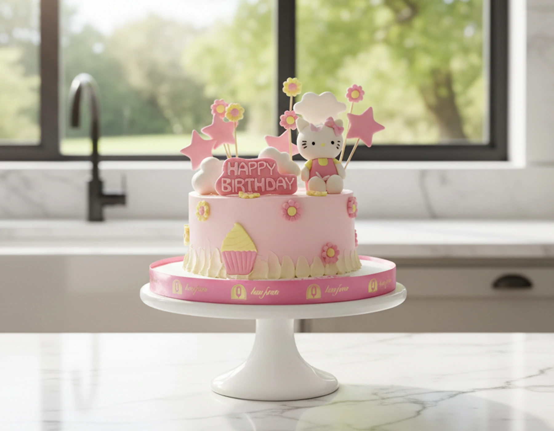 Hello Kitty Doğum Günü Pastası