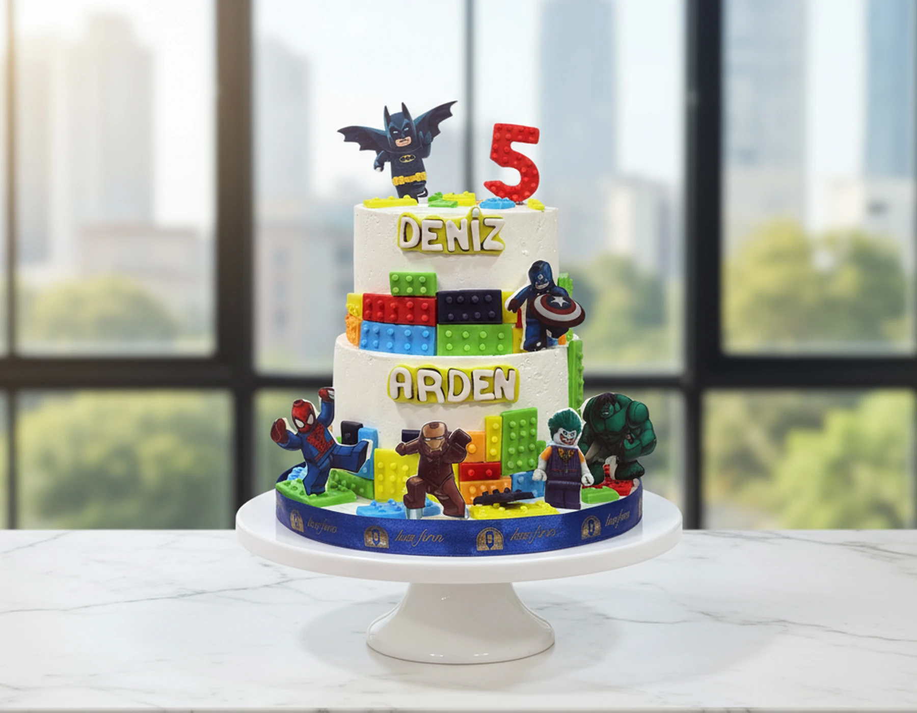 Süper Kahramanlar Doğum Günü Pastası