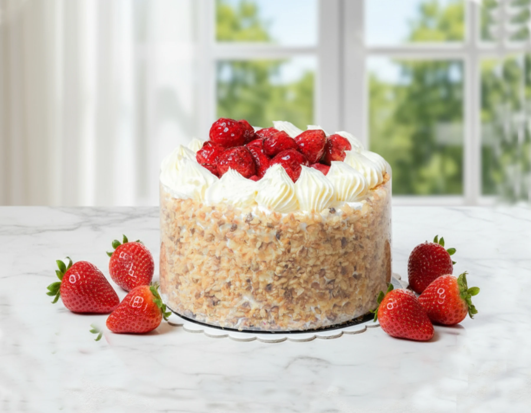 Çilek Kremalı Pasta