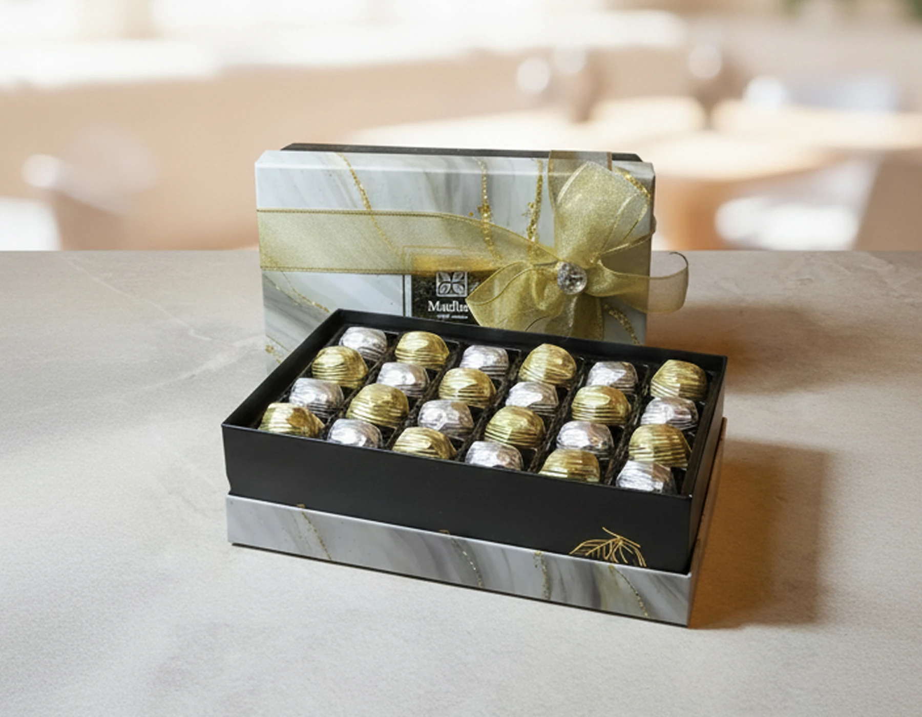 24'lü Sargılı Çikolata Kutusu