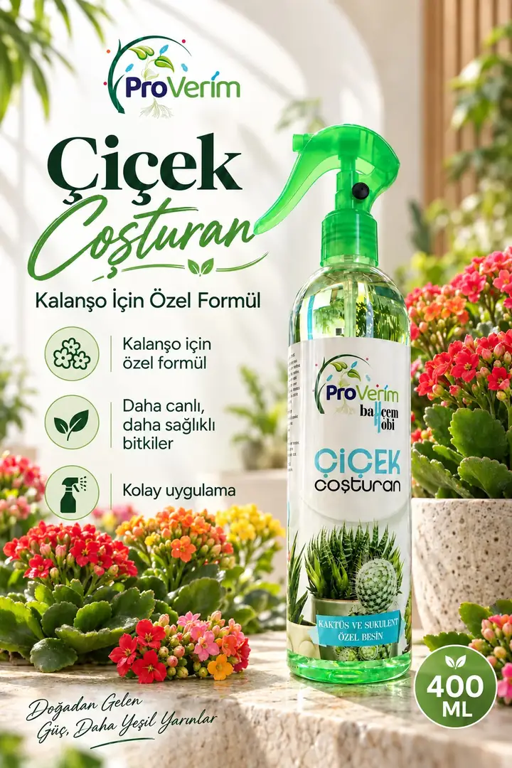 Kalanşo için Bitki Besini Sprey 400 ml – Proverim Çiçek Coşturan