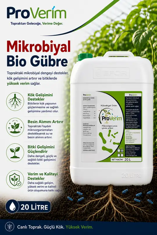Proverim Mikrobiyal Bio Gübre 20L