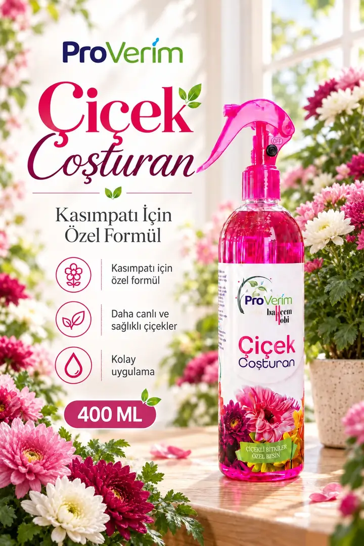Kasımpatı için Bitki Besini Sprey 400 ml – Proverim Çiçek Coşturan