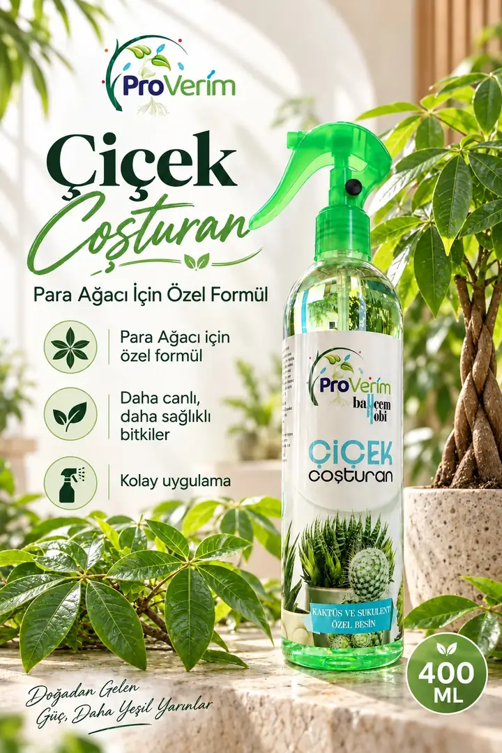 Para Ağacı için Bitki Besini Sprey 400 ml – Proverim Çiçek Coşturan