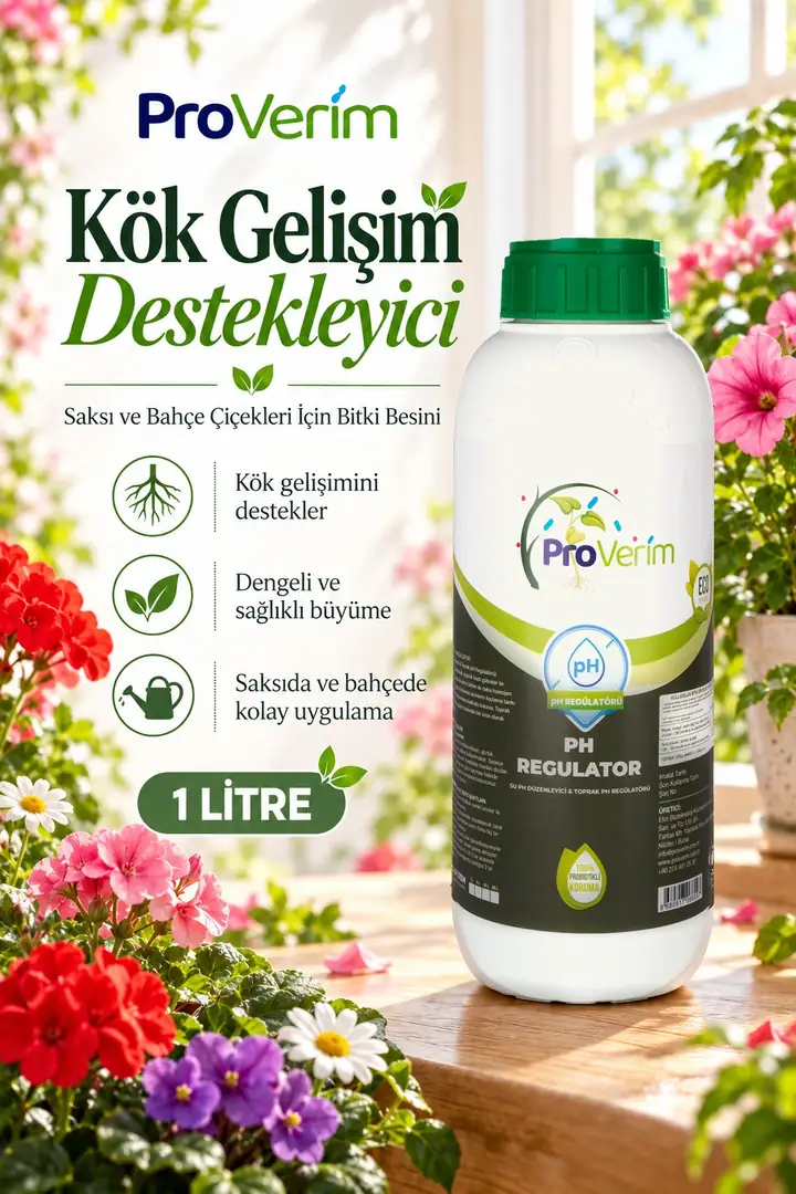 Saksı ve Bahçe Çiçekleri İçin Kök Gelişim Destekleyici Bitki Besini 1 L
