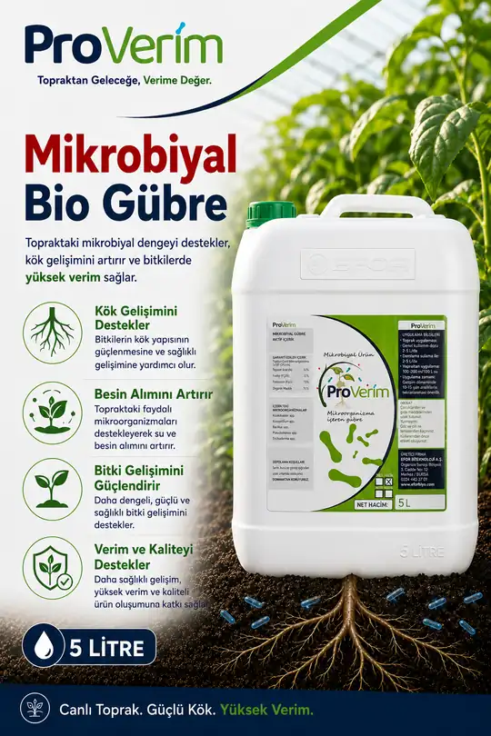 Proverim Mikrobiyal Bio Gübre 5L