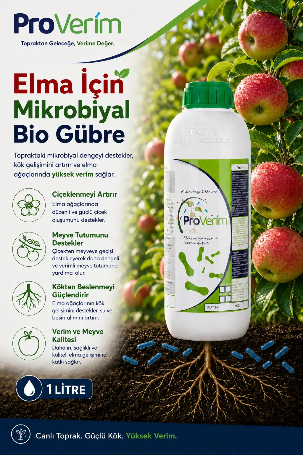Elma için Proverim 1 L