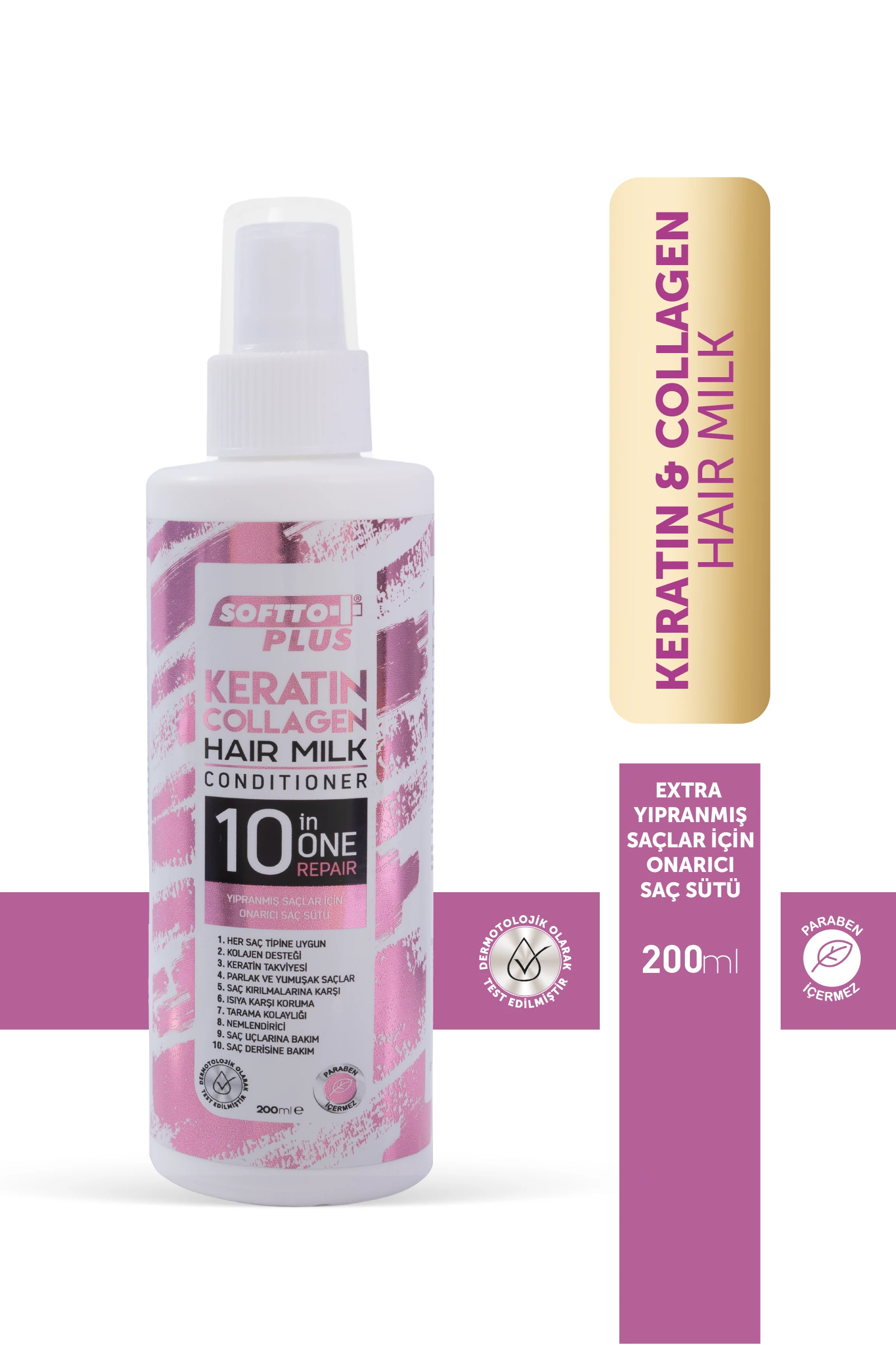 Keratin ve Kolajen Saç Sütü 200 ml
