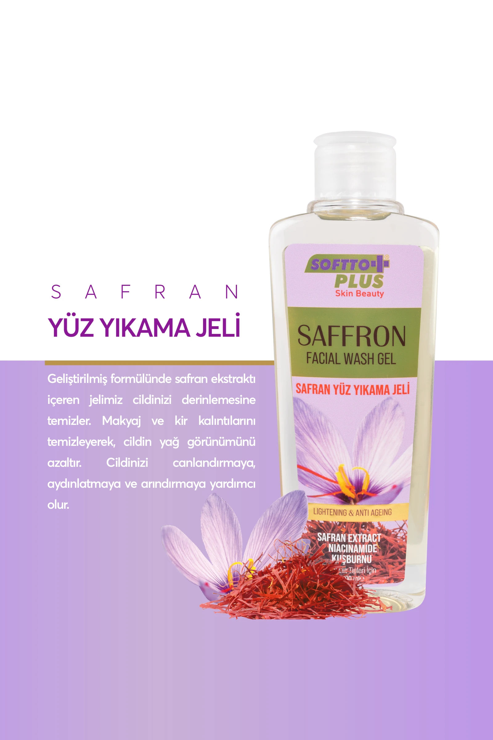 Safran Yüz Yıkama Jeli 200 ml