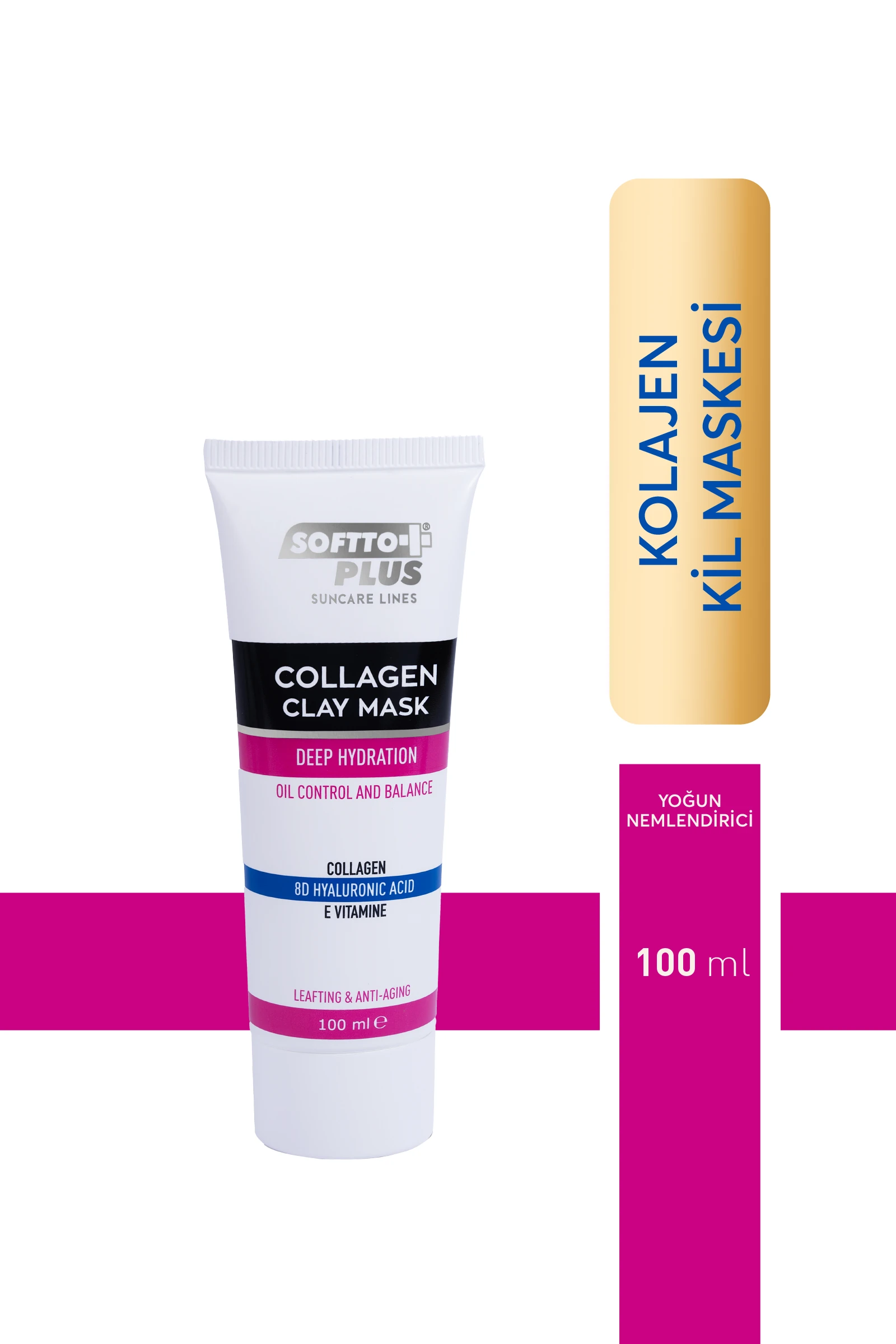 Kolajen Yağ Kontrol ve Dengeleyici Kil Maskesi 100 ML