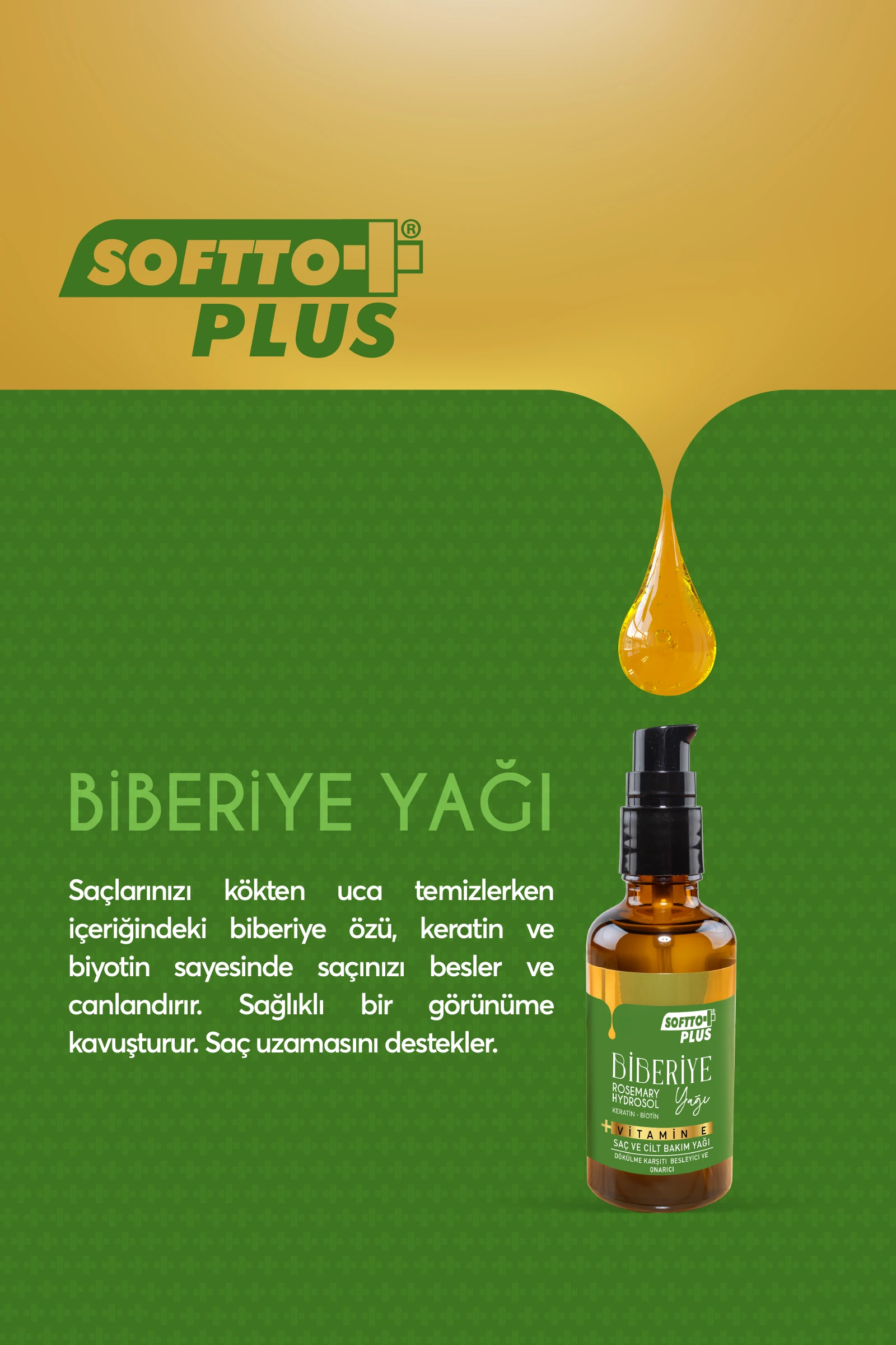 SOFTTO PLUS BİBERİYE YAĞ 50 ML