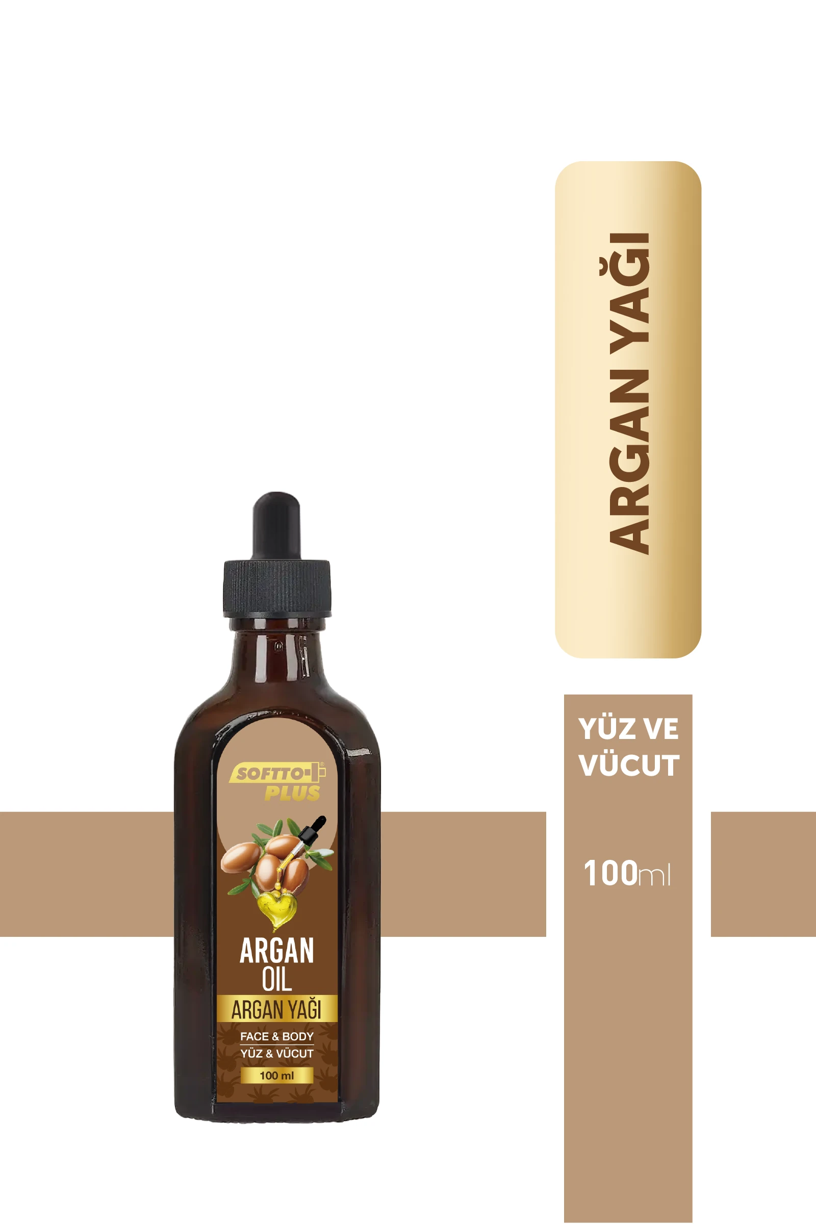 Argan Cilt Nemlendirme Etkili Yüz ve Vücut Yağı 100 ml