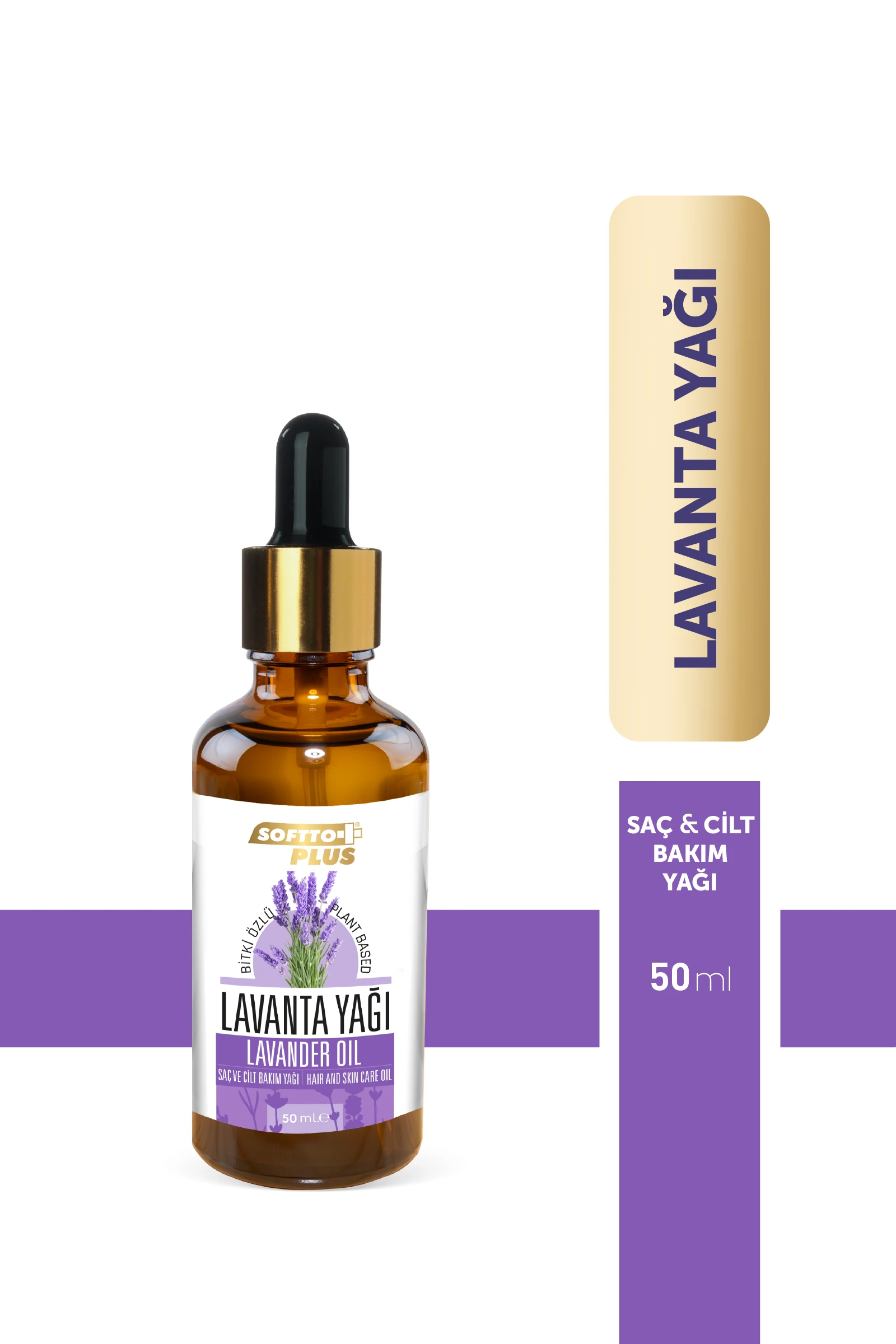Softto Plus Rahatlatıcı ve Nemlendirici Lavanta Saç ve Cilt Bakım Yağı 50 ml