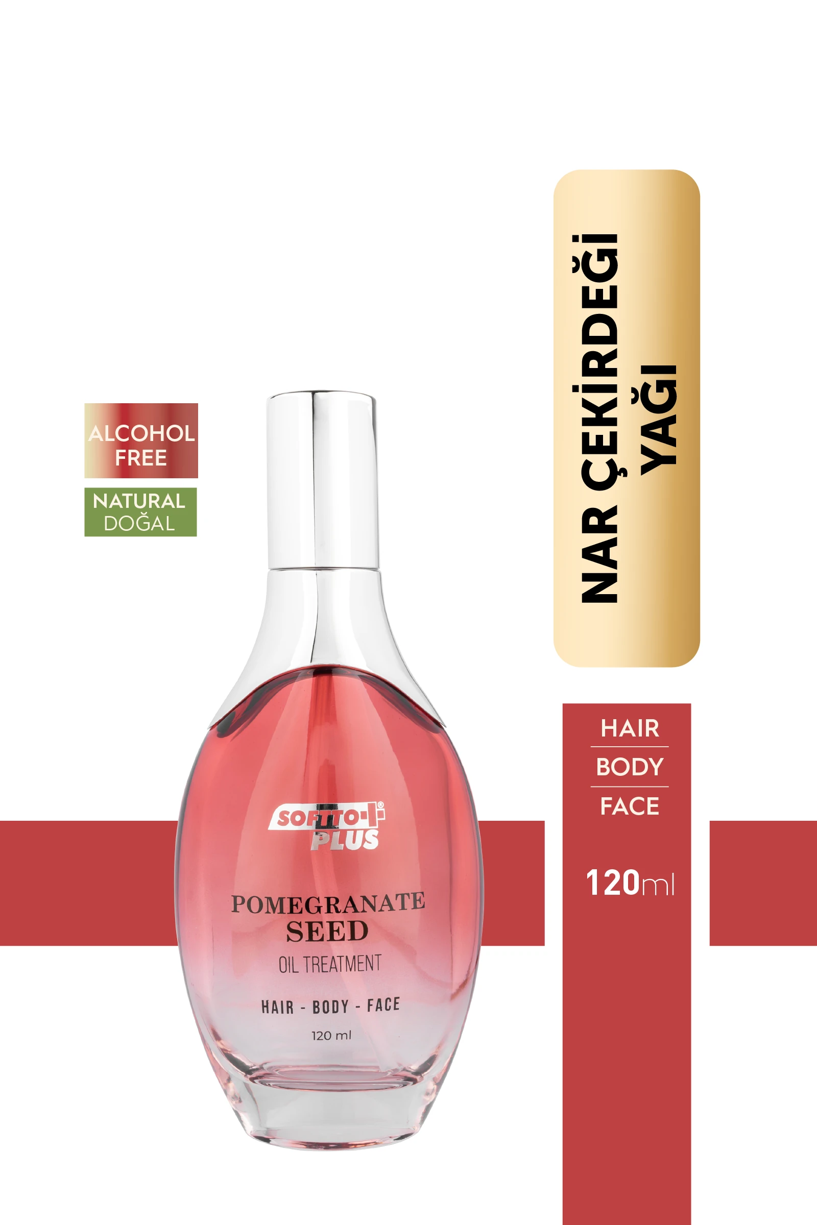 Nar Cilde Parlaklık ve Canlılık Kazandıran Saç Yüz ve Vücut Yağı 120 ml