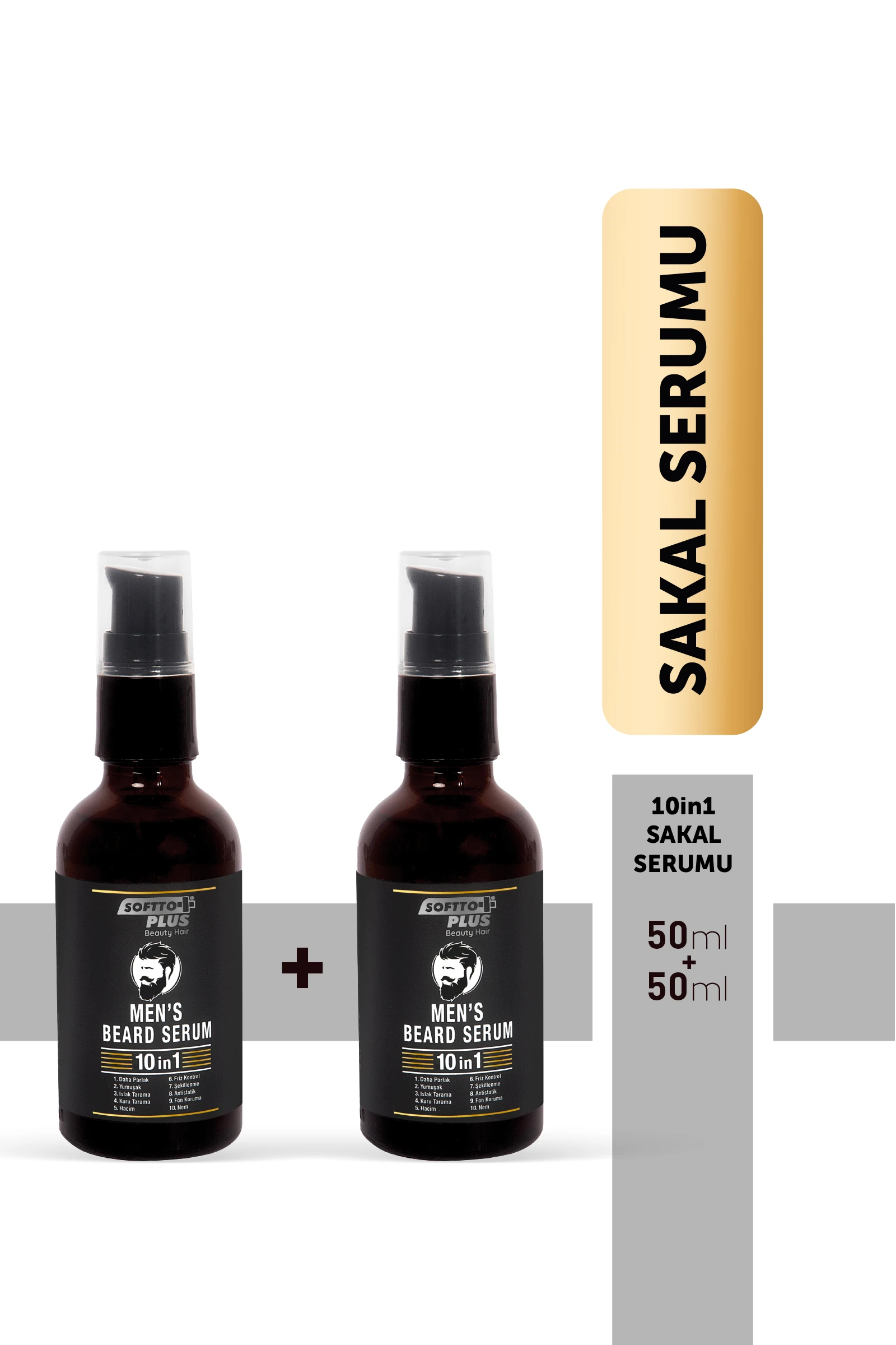 10 IN 1 MEN'S SAKAL SERUMU 50 ml+50ml