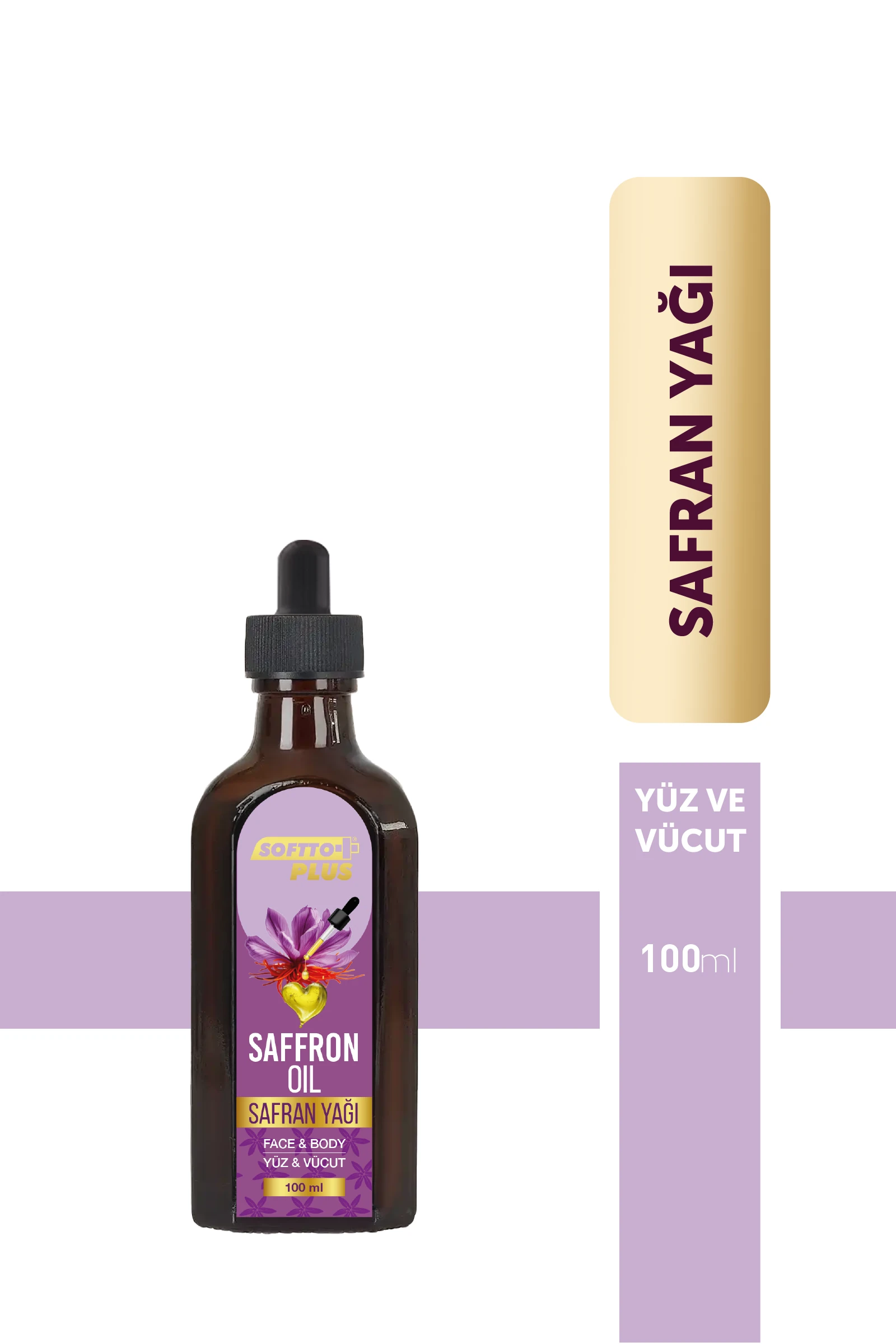 Safran Nemlendiren Kırışıklık Görünümünün Azalmasına Yardımcı Yüz ve Vücut Yağ 100 ml