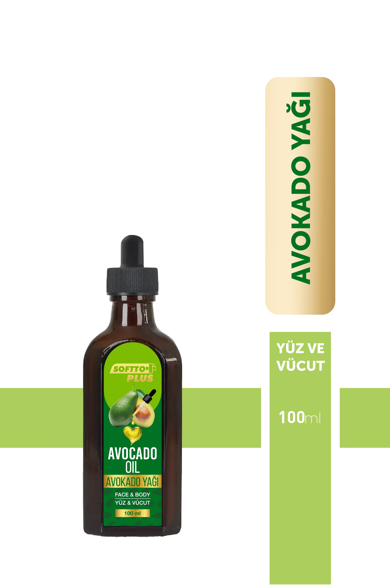 Avokado Cilt Bariyerini Güçlendiren Parlaklık Canlılık Kazandıran Yüz ve Vücut Yağ100 ml