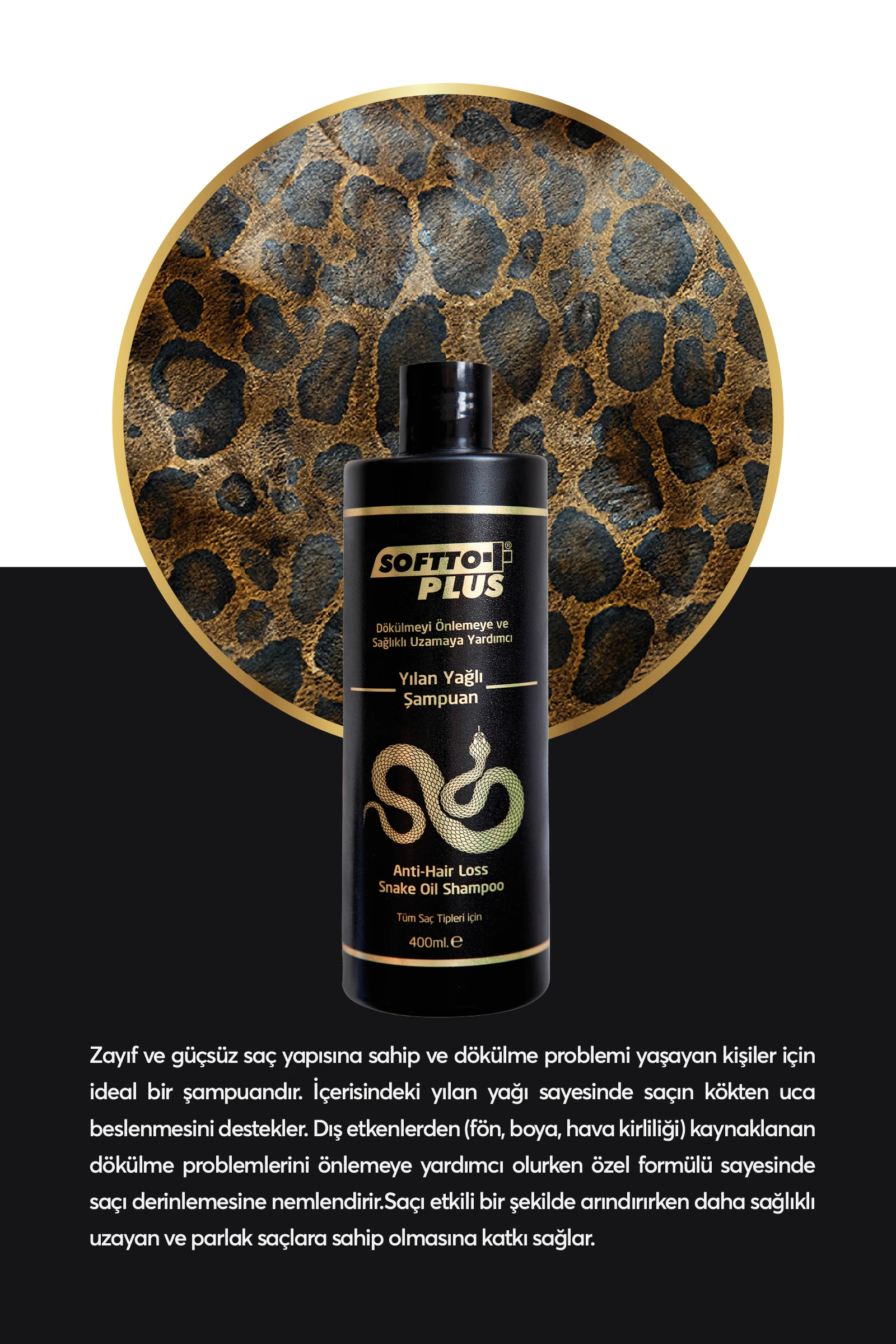 Dökülme Önleyici Yılan Yağlı Şampuan 400ml+400ml