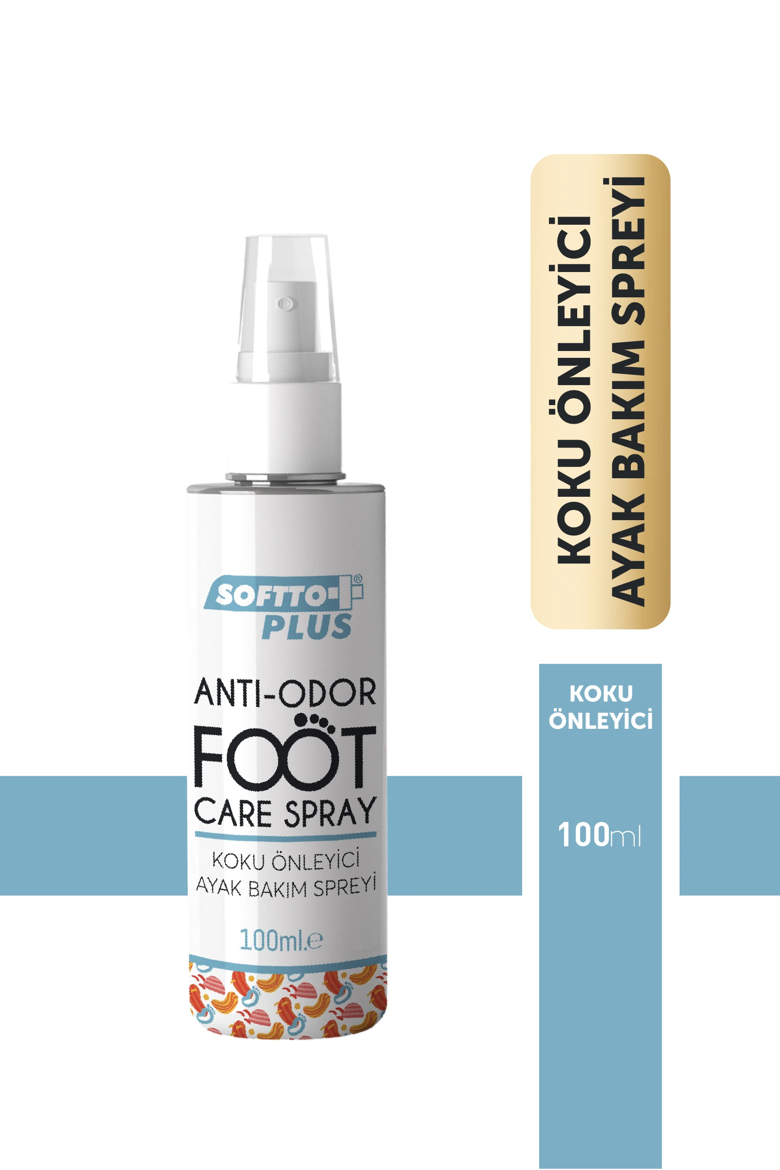 Ayak Koku Önleyici Ferahlatıcı Nemlendirici ve Yumuşatıcı Sprey 100 ml