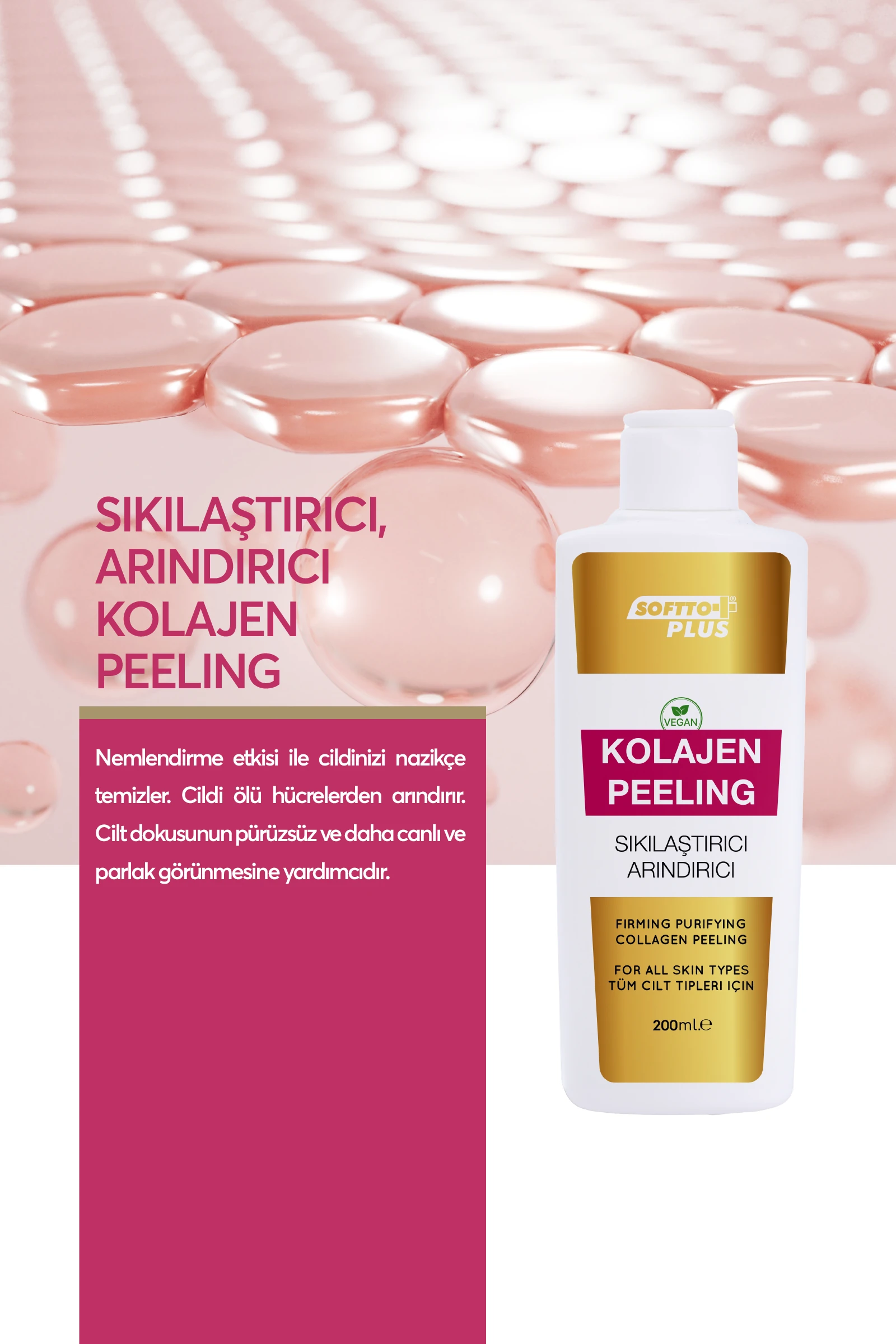 Sıkılaştırıcı Arındırıcı Kolajen Peeling