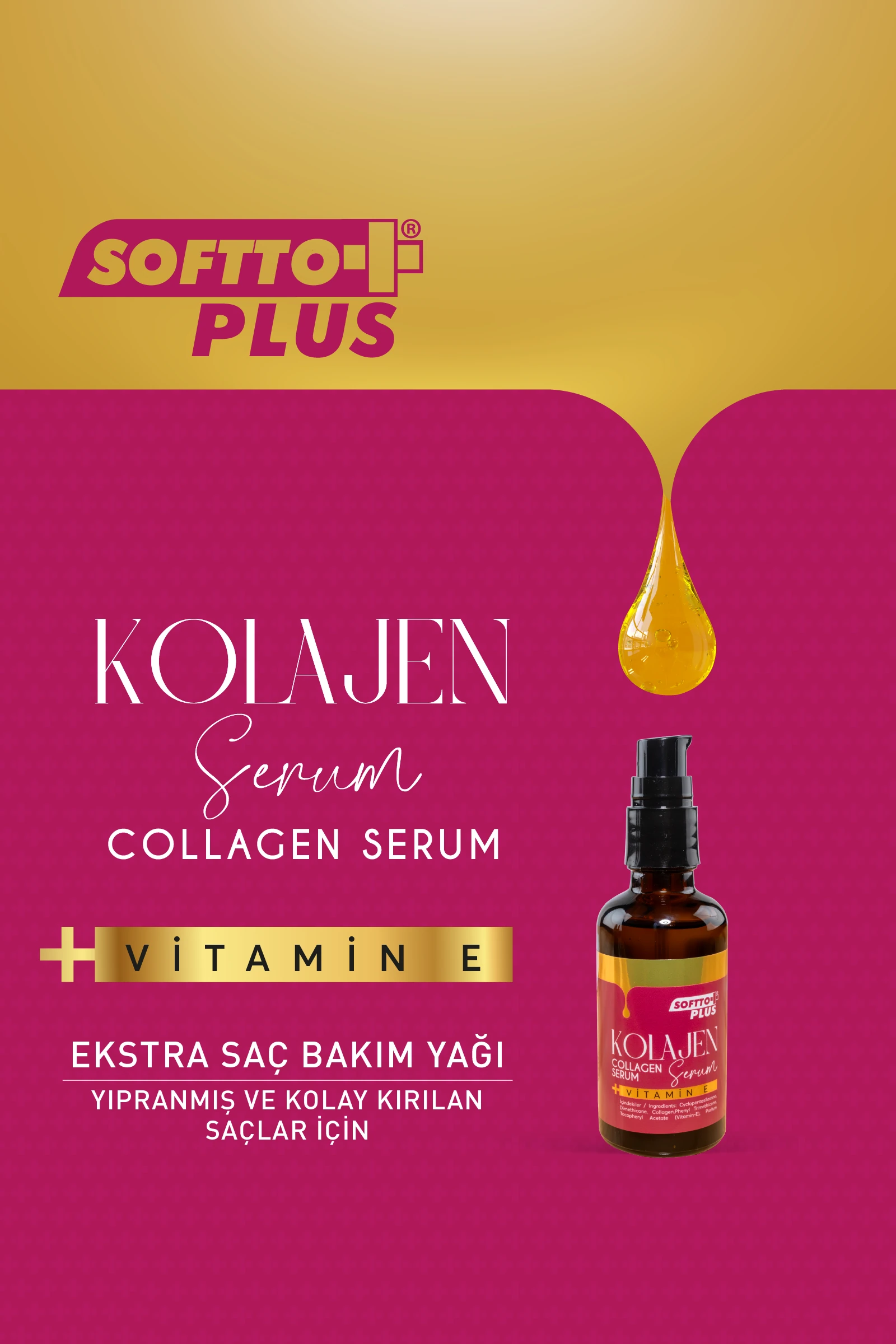 Kolajen Saç Bakım Yağı 50 ml