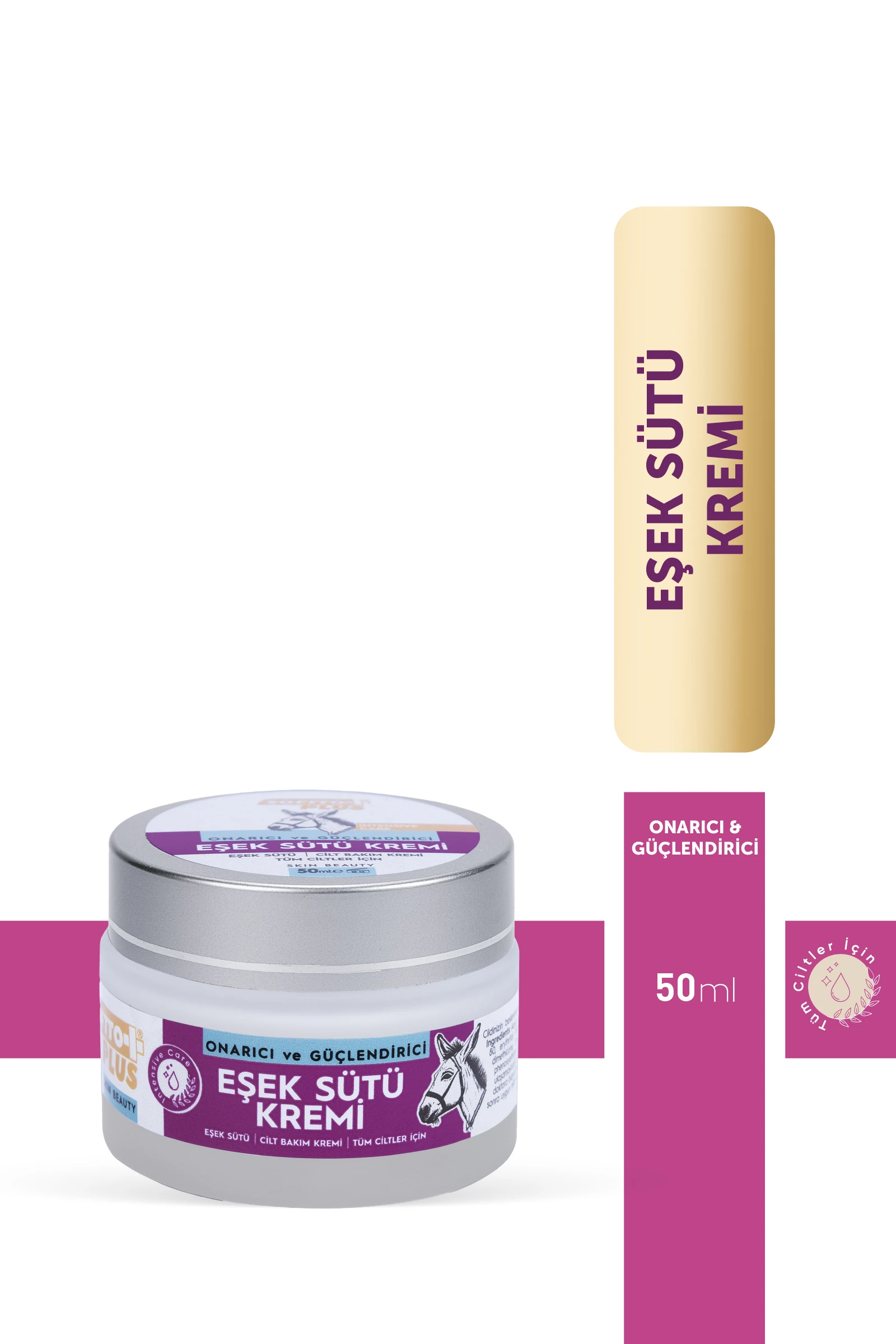 Onarıcı Güçlendirici Eşek Sütü Kremi 50ml