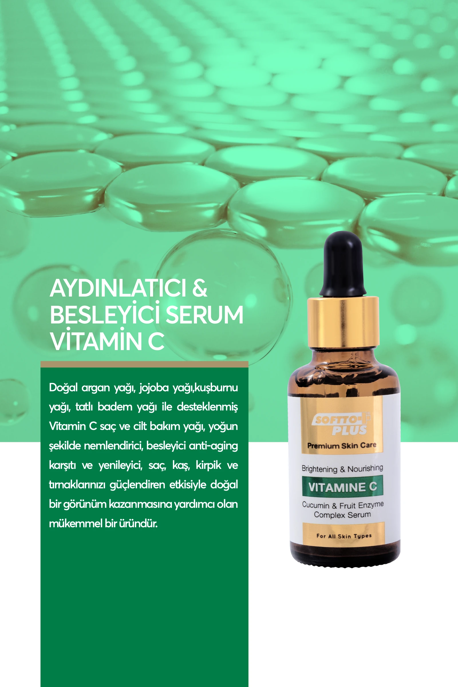 Aydınlatıcı ve Besleyici Vitamin C Serum 30ml