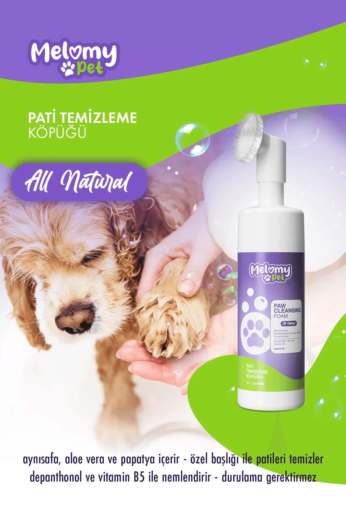 Kedi & Köpek Pati Temizleme Köpüğü - 150 ml