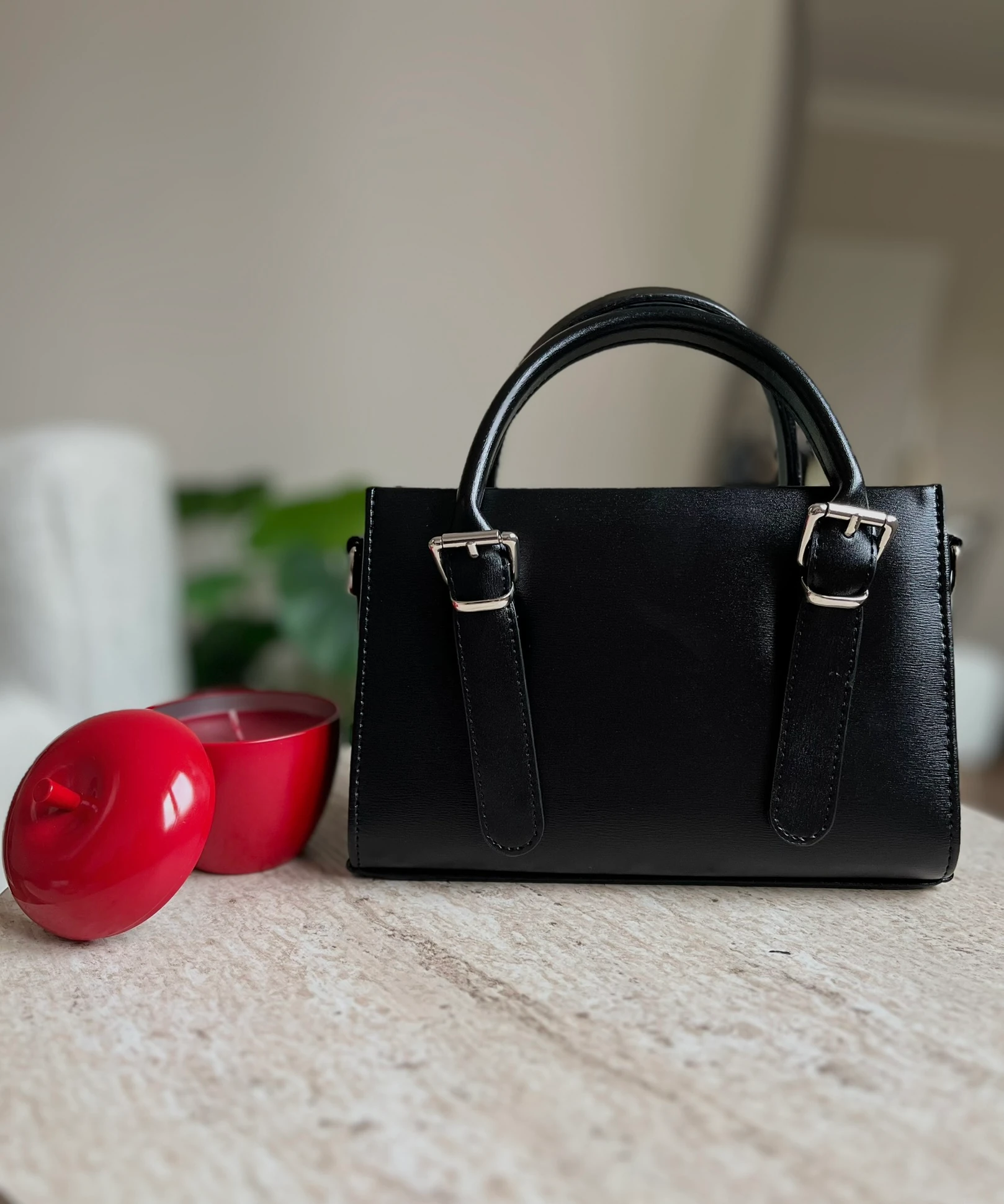 Siyah Mini Çapraz Askılı Çanta 