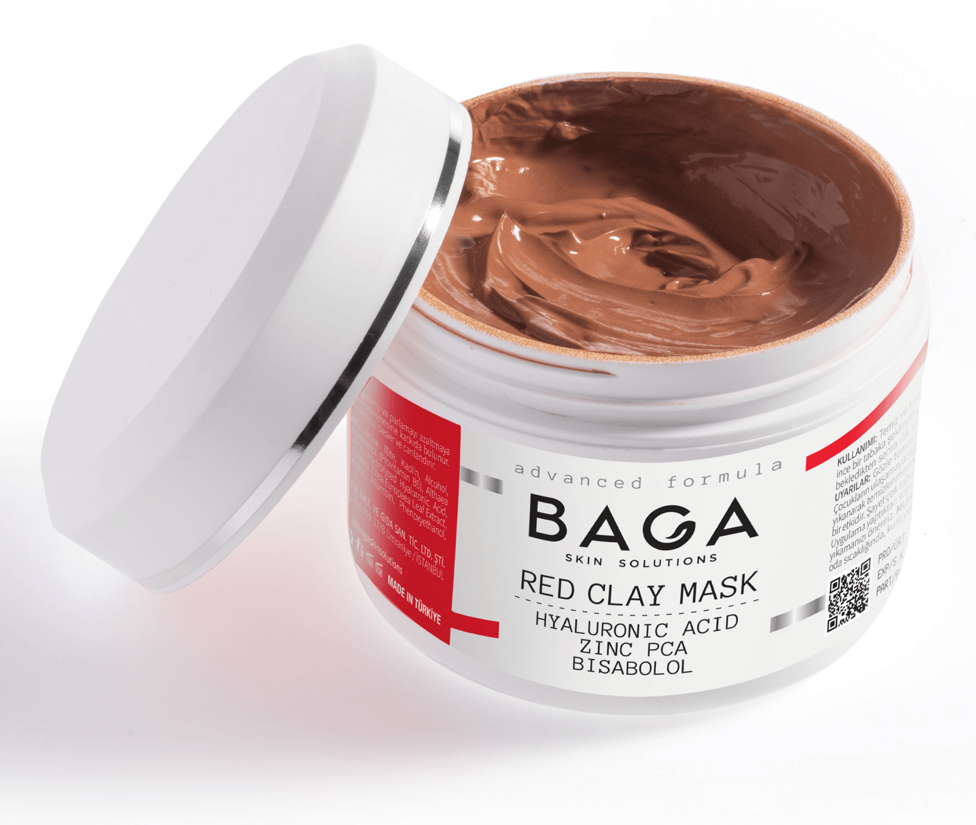 Red Clay Mask (Hyaluronic Acid + ZINC PCA + Bisabolol)