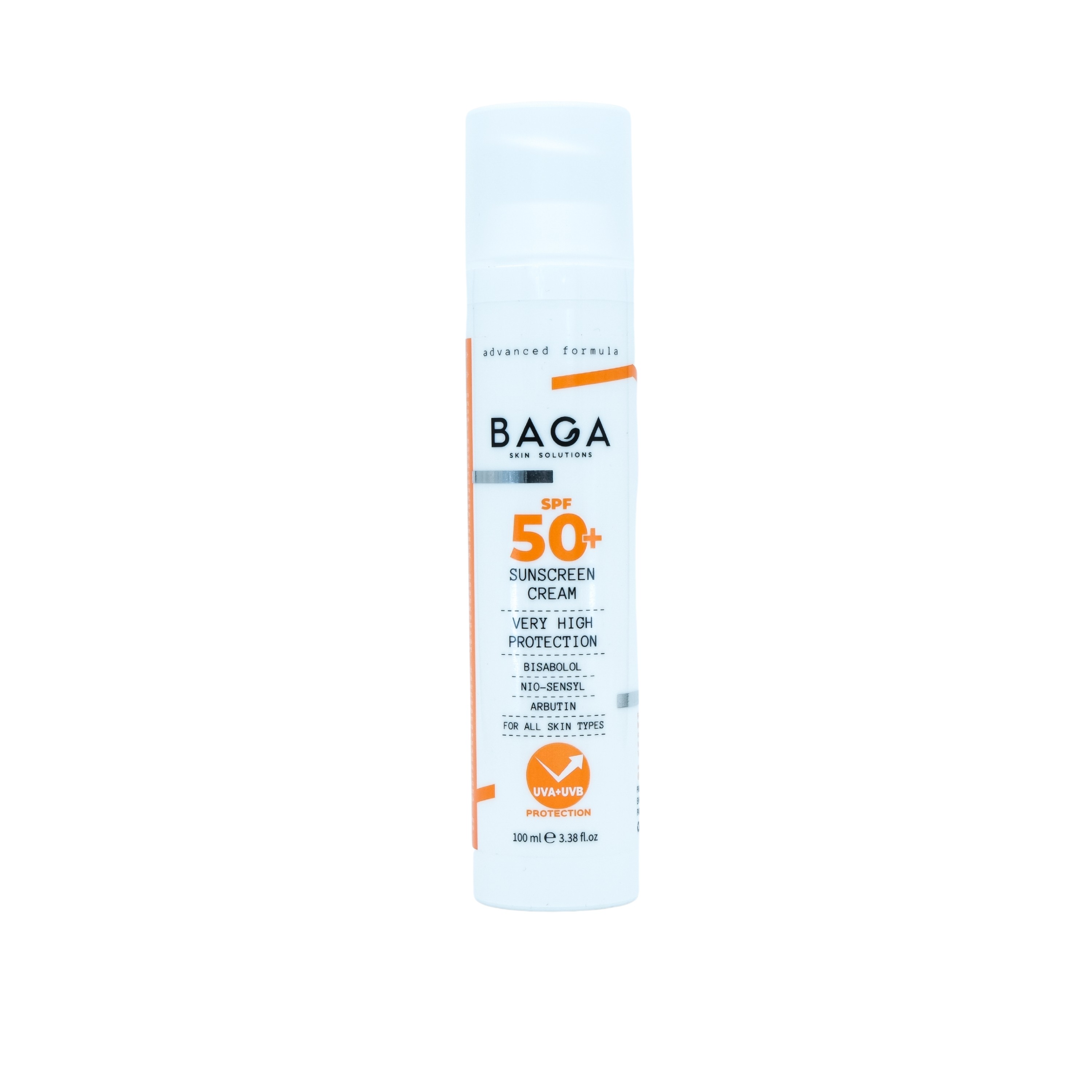 SPF 50+ Sunscreen Cream (Bisabolol + Nio-sensyl + Arbutin)