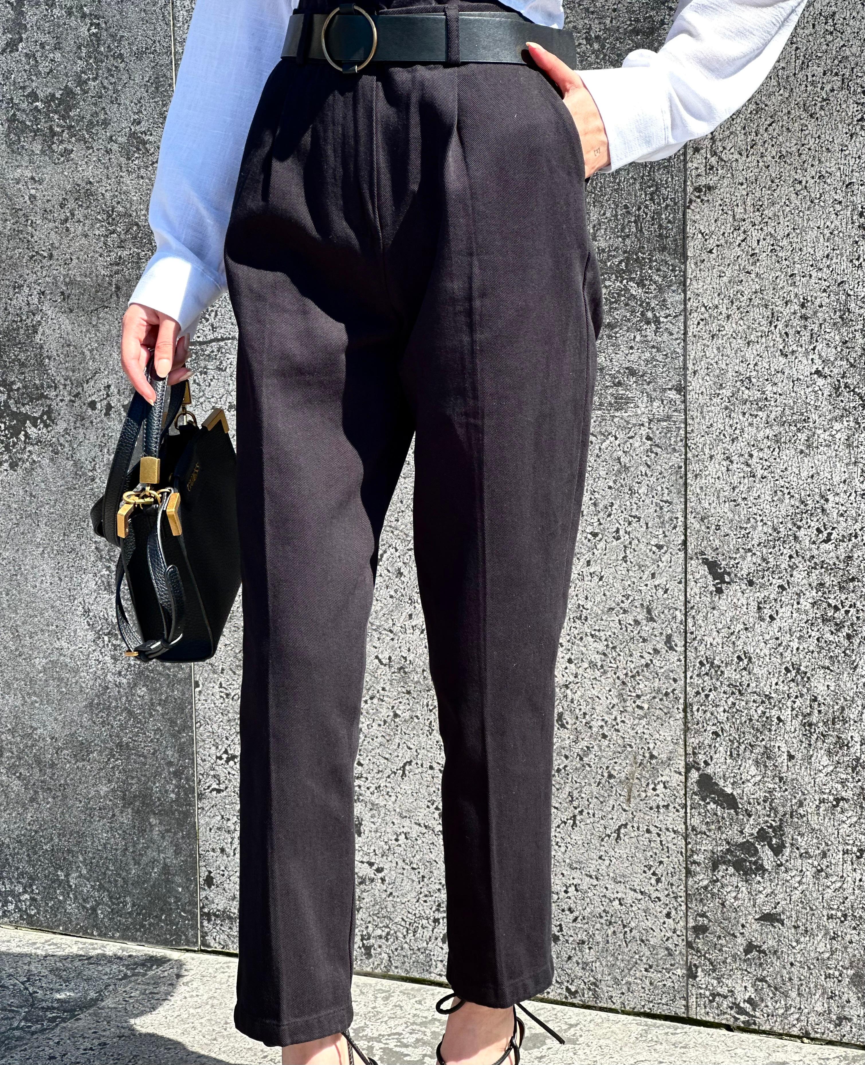 BELT DETAILED TROUSERS