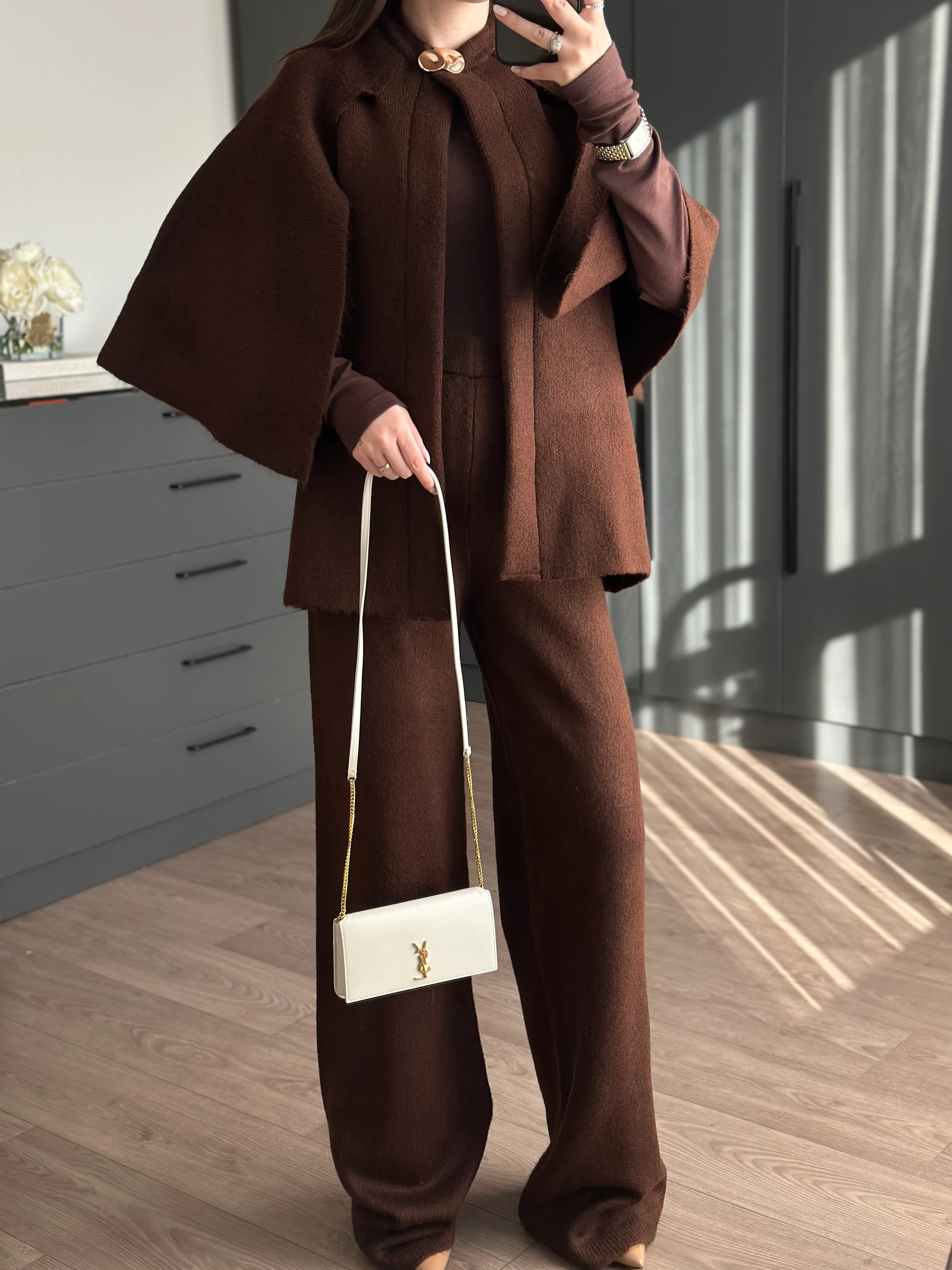 ACI KAHVE TRİKO PANTOLON