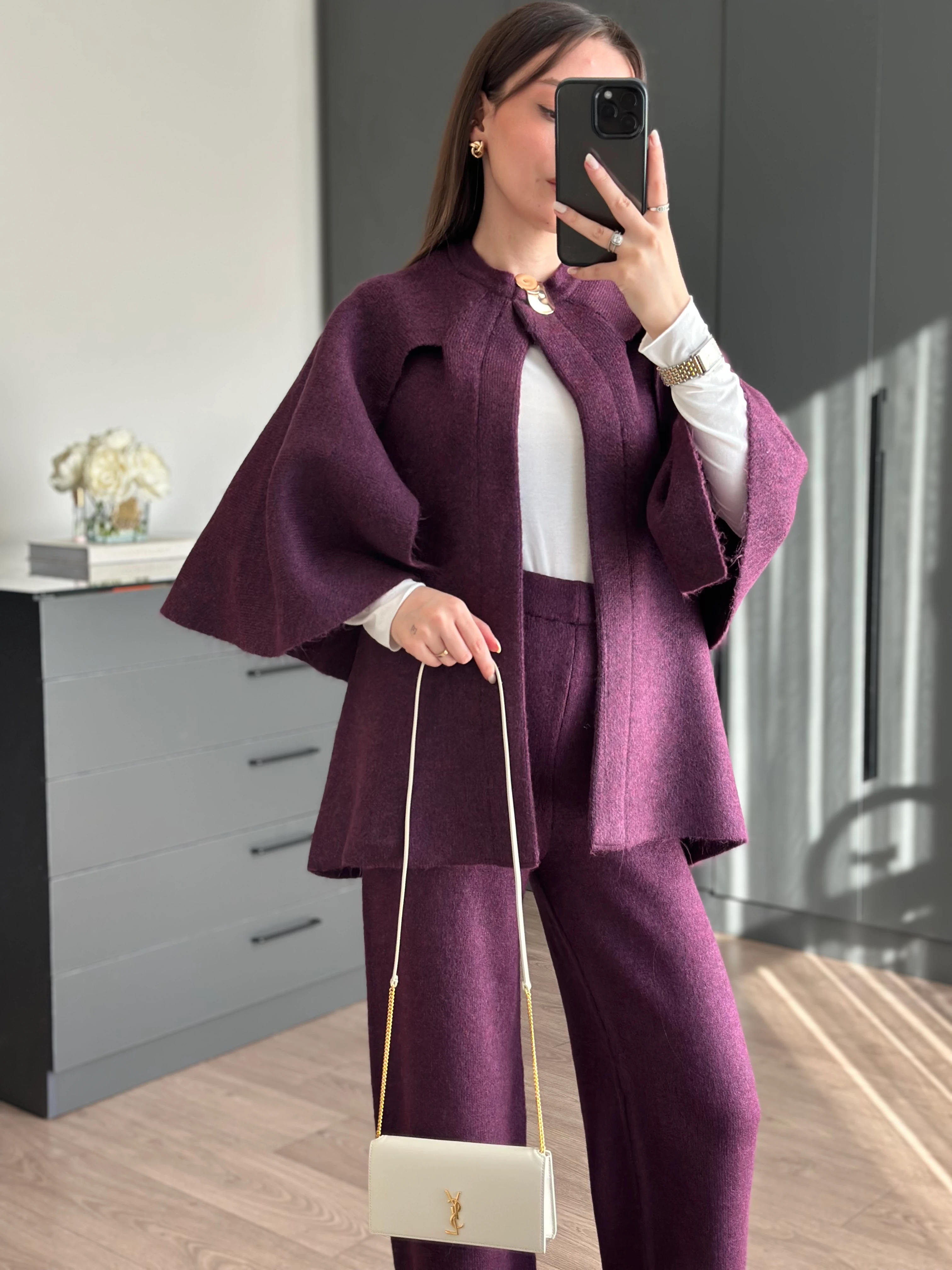 MÜRDÜM METAL DÜĞME DETAYLI TRİKO PANÇO