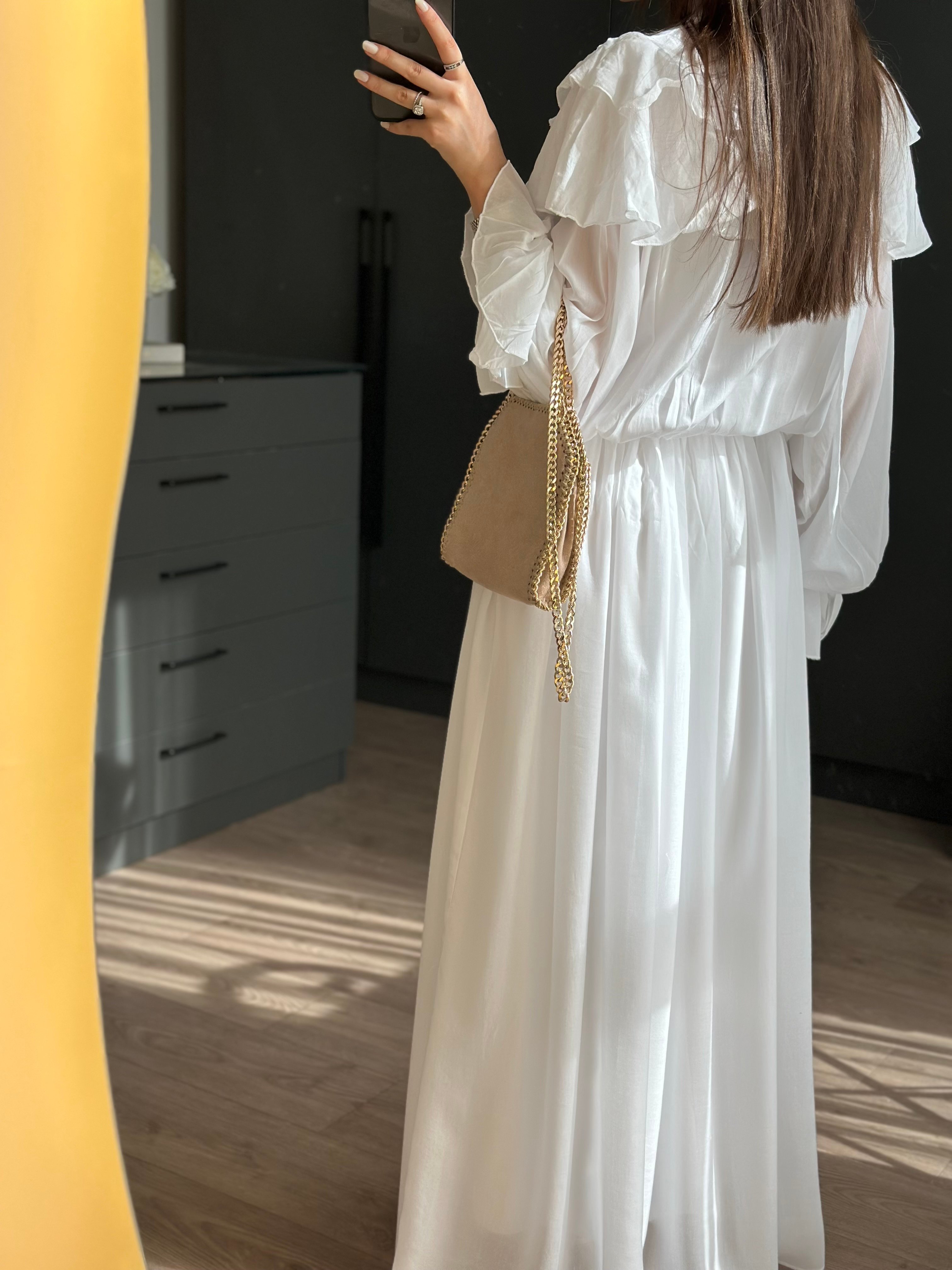 REUTTE TASARIM MODEL BEYAZ ELBİSE