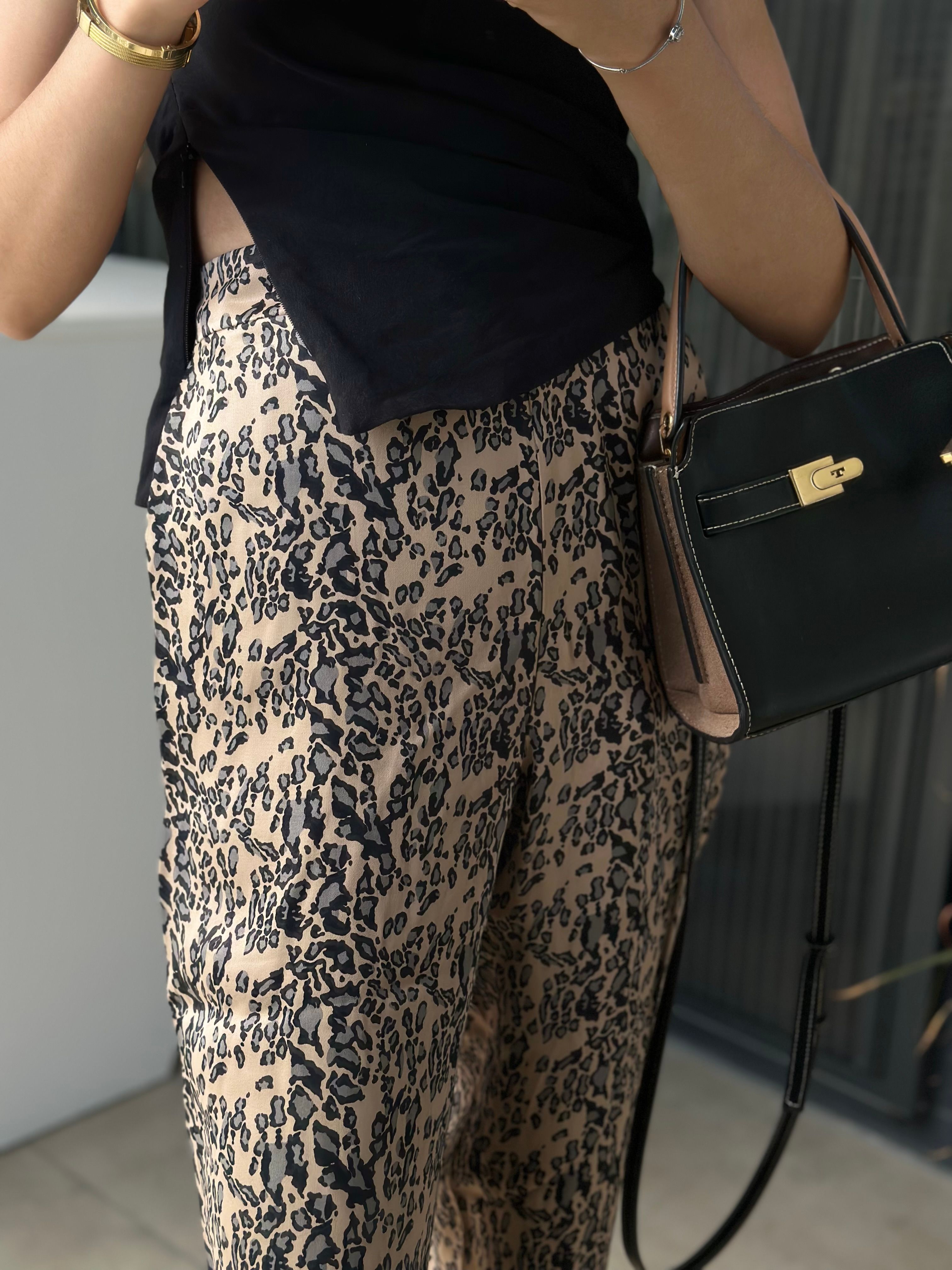 LEOPARD PRINT TROUSERS