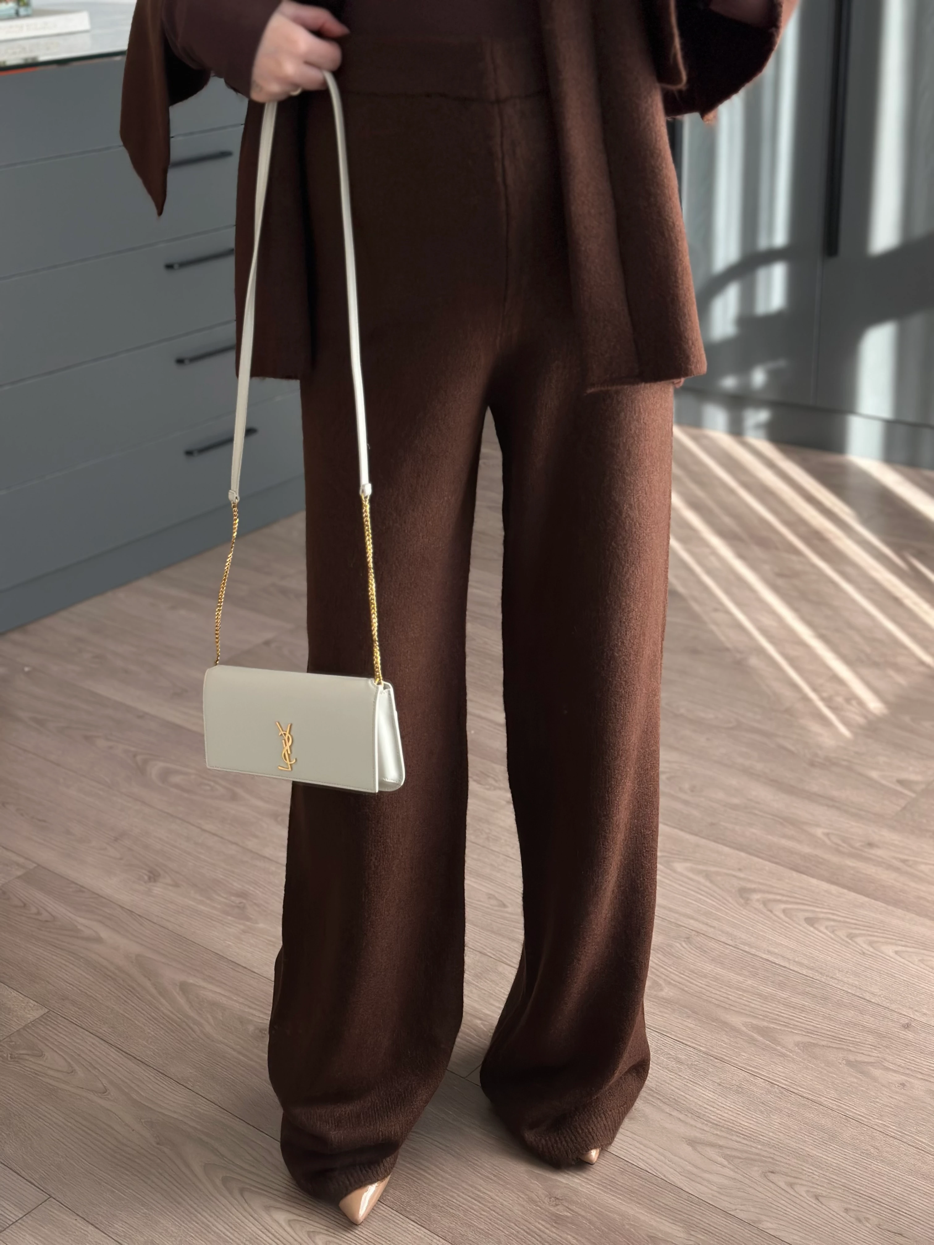 ACI KAHVE TRİKO PANTOLON