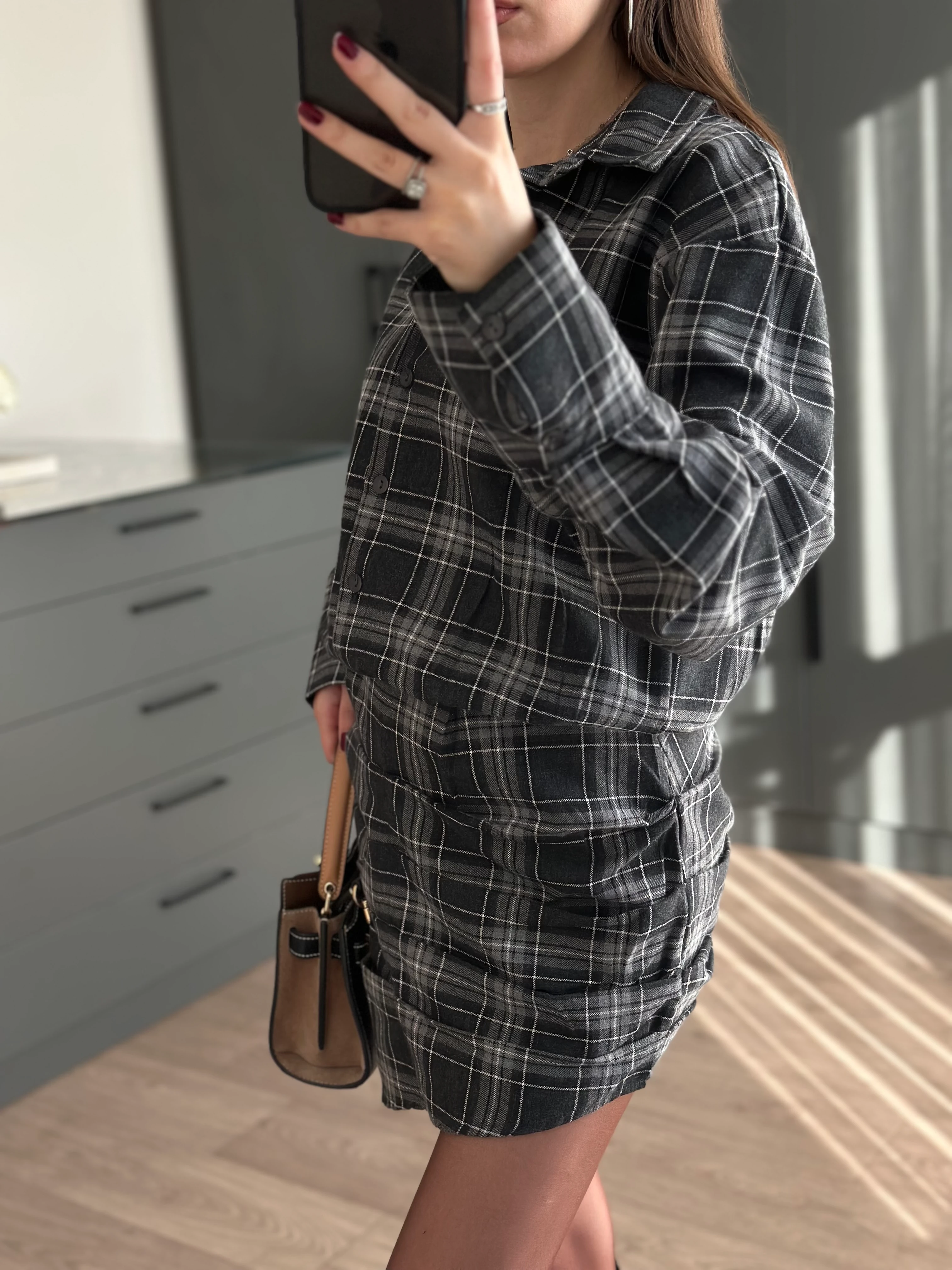 EKOSE DESENLİ ELBİSE